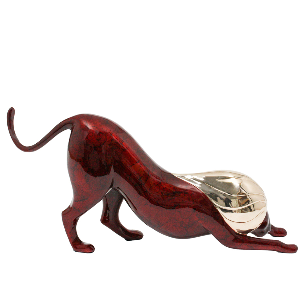 Loet Vanderveen - LION, LEO (127) - BRONZE - 115 X 5 X 7 - These sculptures are bronze limited editions.
<br>
<br><a href="/[sculpture]/[available]-[patina]-[swatches]/">More than 30 patinas are available</a>. Available patinas are indicated as IN STOCK. Loet Vanderveen limited editions are always in strong demand and our stocked inventory sells quickly. Special orders are not being taken at this time.
<br>
<br>Allow a few weeks for your sculptures to arrive as each one is thoroughly prepared and packed in our warehouse. This includes fully customized crating and boxing for each piece. Your patience is appreciated during this process as we strive to ensure that your new artwork safely arrives.
<br>
<br>Shipping and Handling TBD