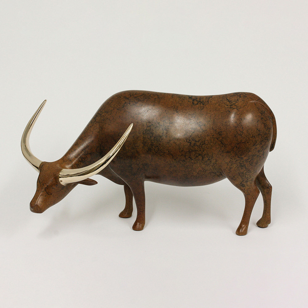 Loet Vanderveen - BUFFALO, WATER (136) - BRONZE - 15 X 12 - These sculptures are bronze limited editions.
<br>
<br><a href="/[sculpture]/[available]-[patina]-[swatches]/">More than 30 patinas are available</a>. Available patinas are indicated as IN STOCK. Loet Vanderveen limited editions are always in strong demand and our stocked inventory sells quickly. Special orders are not being taken at this time.
<br>
<br>Allow a few weeks for your sculptures to arrive as each one is thoroughly prepared and packed in our warehouse. This includes fully customized crating and boxing for each piece. Your patience is appreciated during this process as we strive to ensure that your new artwork safely arrives.
<br>
<br>Shipping and Handling TBD