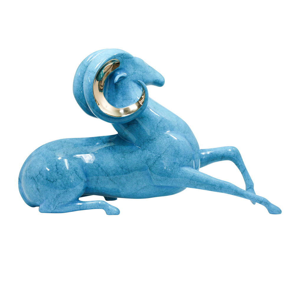 Loet Vanderveen - BIGHORN (139) - BRONZE - 21 X 7 X 14 - These sculptures are bronze limited editions.
<br>
<br><a href="/[sculpture]/[available]-[patina]-[swatches]/">More than 30 patinas are available</a>. Available patinas are indicated as IN STOCK. Loet Vanderveen limited editions are always in strong demand and our stocked inventory sells quickly. Special orders are not being taken at this time.
<br>
<br>Allow a few weeks for your sculptures to arrive as each one is thoroughly prepared and packed in our warehouse. This includes fully customized crating and boxing for each piece. Your patience is appreciated during this process as we strive to ensure that your new artwork safely arrives.
<br>
<br>Shipping and Handling TBD