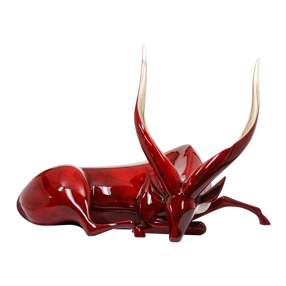 Loet Vanderveen - BONGO (143) - BRONZE - 27 X 14 X 19 - These sculptures are bronze limited editions.
<br>
<br><a href="/[sculpture]/[available]-[patina]-[swatches]/">More than 30 patinas are available</a>. Available patinas are indicated as IN STOCK. Loet Vanderveen limited editions are always in strong demand and our stocked inventory sells quickly. Special orders are not being taken at this time.
<br>
<br>Allow a few weeks for your sculptures to arrive as each one is thoroughly prepared and packed in our warehouse. This includes fully customized crating and boxing for each piece. Your patience is appreciated during this process as we strive to ensure that your new artwork safely arrives.
<br>
<br>Shipping and Handling TBD