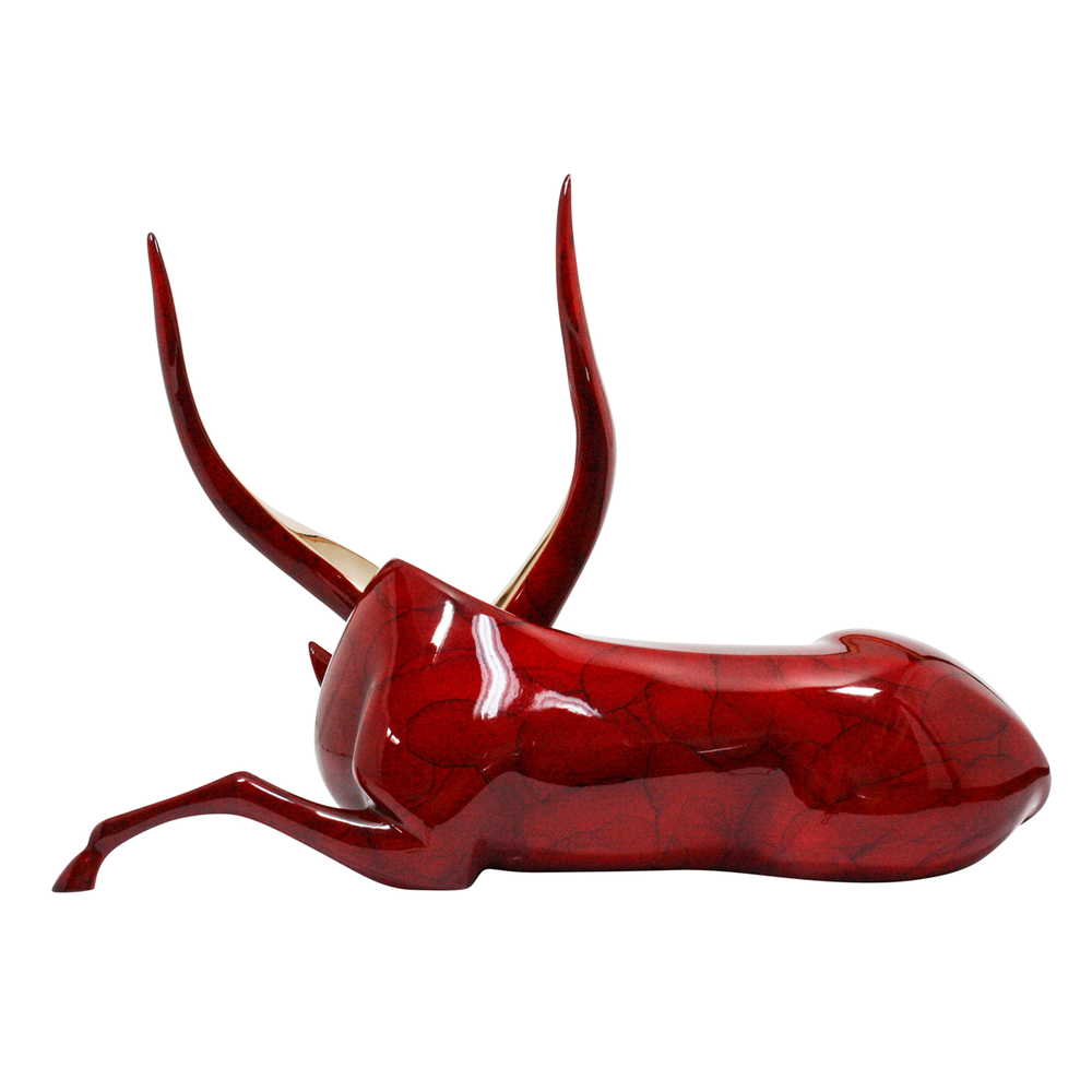 Loet Vanderveen - BONGO (143) - BRONZE - 27 X 14 X 19 - These sculptures are bronze limited editions.
<br>
<br><a href="/[sculpture]/[available]-[patina]-[swatches]/">More than 30 patinas are available</a>. Available patinas are indicated as IN STOCK. Loet Vanderveen limited editions are always in strong demand and our stocked inventory sells quickly. Special orders are not being taken at this time.
<br>
<br>Allow a few weeks for your sculptures to arrive as each one is thoroughly prepared and packed in our warehouse. This includes fully customized crating and boxing for each piece. Your patience is appreciated during this process as we strive to ensure that your new artwork safely arrives.
<br>
<br>Shipping and Handling TBD