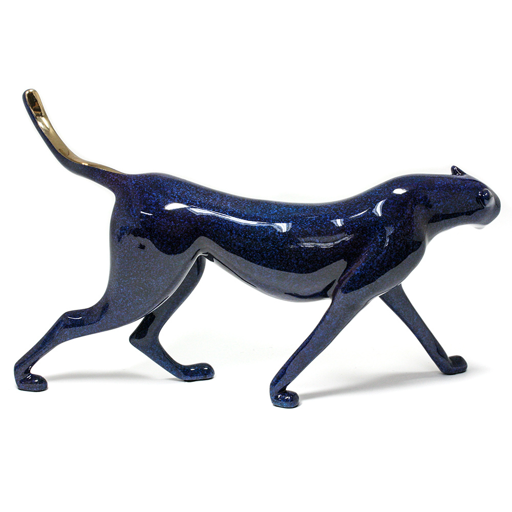 Loet Vanderveen - CHEETAH (147J) - BRONZE - 11 X 5 X 6.5 - These sculptures are bronze limited editions.
<br>
<br><a href="/[sculpture]/[available]-[patina]-[swatches]/">More than 30 patinas are available</a>. Available patinas are indicated as IN STOCK. Loet Vanderveen limited editions are always in strong demand and our stocked inventory sells quickly. Special orders are not being taken at this time.
<br>
<br>Allow a few weeks for your sculptures to arrive as each one is thoroughly prepared and packed in our warehouse. This includes fully customized crating and boxing for each piece. Your patience is appreciated during this process as we strive to ensure that your new artwork safely arrives.
<br>
<br>Shipping and Handling TBD