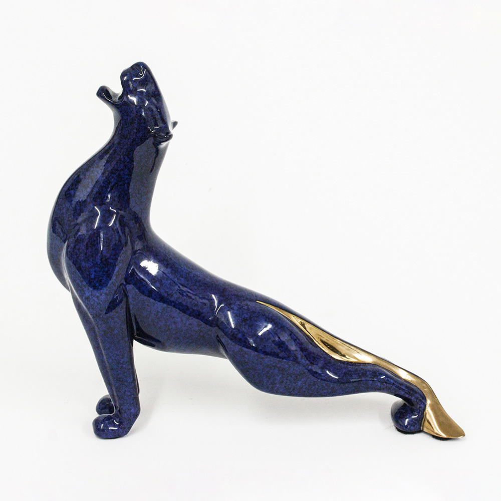 Loet Vanderveen - LIONESS JEWEL (149J) - BRONZE - 7 X 1.75 X 7 - These sculptures are bronze limited editions.
<br>
<br><a href="/[sculpture]/[available]-[patina]-[swatches]/">More than 30 patinas are available</a>. Available patinas are indicated as IN STOCK. Loet Vanderveen limited editions are always in strong demand and our stocked inventory sells quickly. Special orders are not being taken at this time.
<br>
<br>Allow a few weeks for your sculptures to arrive as each one is thoroughly prepared and packed in our warehouse. This includes fully customized crating and boxing for each piece. Your patience is appreciated during this process as we strive to ensure that your new artwork safely arrives.
<br>
<br>Shipping and Handling TBD