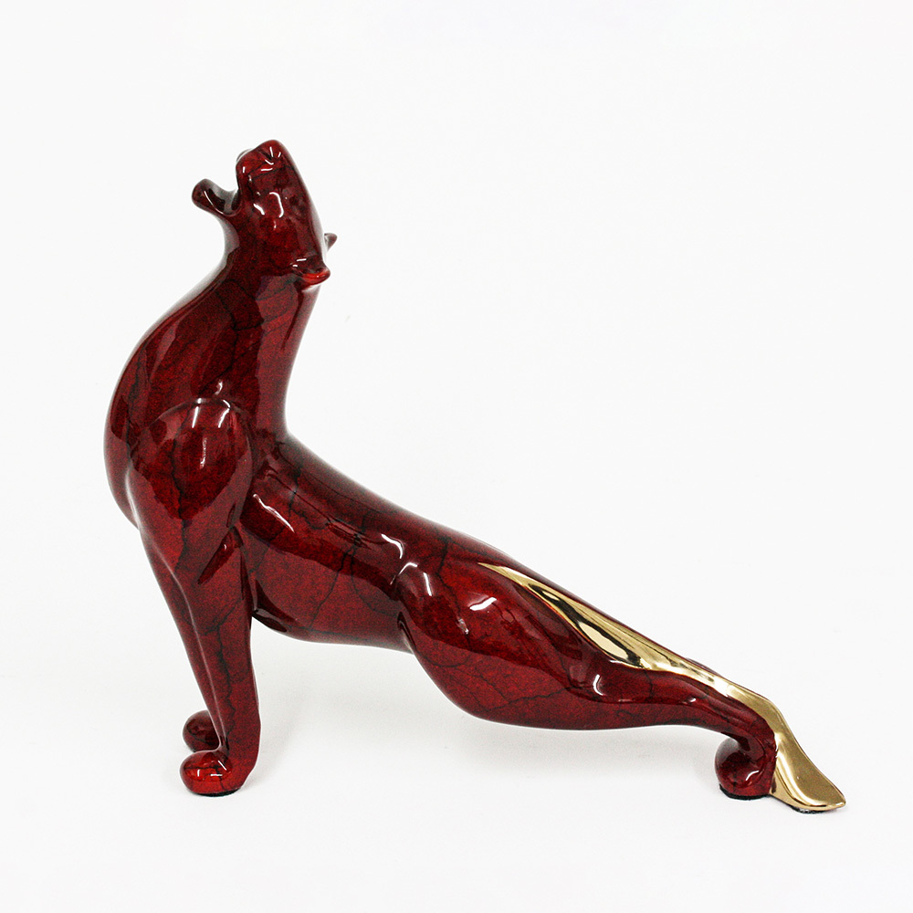 Loet Vanderveen - LIONESS JEWEL (149J) - BRONZE - 7 X 1.75 X 7 - These sculptures are bronze limited editions.
<br>
<br><a href="/[sculpture]/[available]-[patina]-[swatches]/">More than 30 patinas are available</a>. Available patinas are indicated as IN STOCK. Loet Vanderveen limited editions are always in strong demand and our stocked inventory sells quickly. Special orders are not being taken at this time.
<br>
<br>Allow a few weeks for your sculptures to arrive as each one is thoroughly prepared and packed in our warehouse. This includes fully customized crating and boxing for each piece. Your patience is appreciated during this process as we strive to ensure that your new artwork safely arrives.
<br>
<br>Shipping and Handling TBD