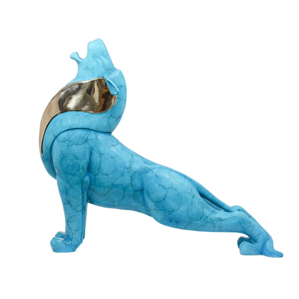 Loet Vanderveen - LION, ROARING  (150) - BRONZE - 23.5 X 8 X 21.5 - These sculptures are bronze limited editions.
<br>
<br><a href="/[sculpture]/[available]-[patina]-[swatches]/">More than 30 patinas are available</a>. Available patinas are indicated as IN STOCK. Loet Vanderveen limited editions are always in strong demand and our stocked inventory sells quickly. Special orders are not being taken at this time.
<br>
<br>Allow a few weeks for your sculptures to arrive as each one is thoroughly prepared and packed in our warehouse. This includes fully customized crating and boxing for each piece. Your patience is appreciated during this process as we strive to ensure that your new artwork safely arrives.
<br>
<br>Shipping and Handling TBD