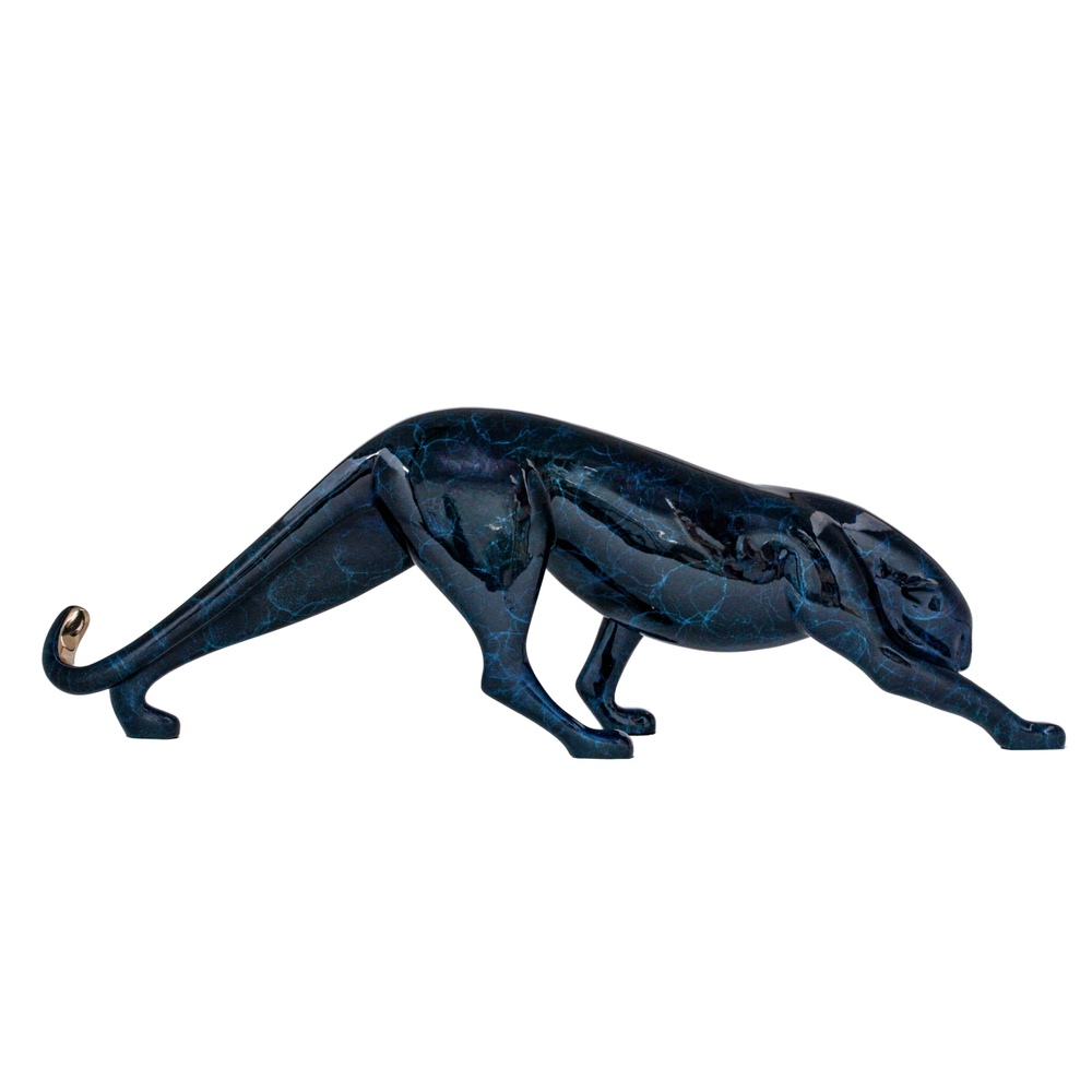 Loet Vanderveen - PANTHER, LARGE (159) - BRONZE - 31 X 7 X 10 - These sculptures are bronze limited editions.
<br>
<br><a href="/[sculpture]/[available]-[patina]-[swatches]/">More than 30 patinas are available</a>. Available patinas are indicated as IN STOCK. Loet Vanderveen limited editions are always in strong demand and our stocked inventory sells quickly. Special orders are not being taken at this time.
<br>
<br>Allow a few weeks for your sculptures to arrive as each one is thoroughly prepared and packed in our warehouse. This includes fully customized crating and boxing for each piece. Your patience is appreciated during this process as we strive to ensure that your new artwork safely arrives.
<br>
<br>Shipping and Handling TBD