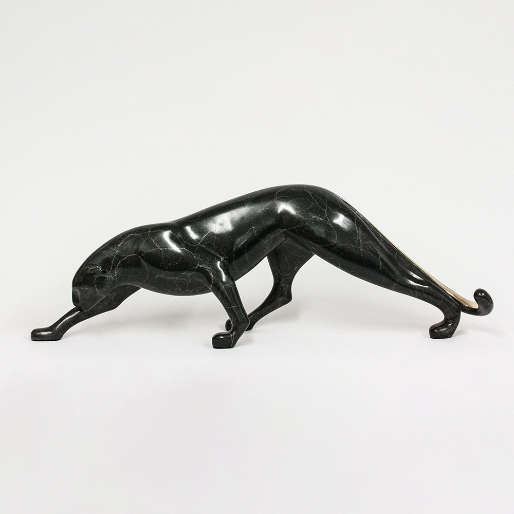 Loet Vanderveen - PANTHER, LARGE (159) - BRONZE - 31 X 7 X 10 - Free Shipping Anywhere In The USA!
<br>
<br>These sculptures are bronze limited editions.
<br>
<br><a href="/[sculpture]/[available]-[patina]-[swatches]/">More than 30 patinas are available</a>. Available patinas are indicated as IN STOCK. Loet Vanderveen limited editions are always in strong demand and our stocked inventory sells quickly. Special orders are not being taken at this time.
<br>
<br>Allow a few weeks for your sculptures to arrive as each one is thoroughly prepared and packed in our warehouse. This includes fully customized crating and boxing for each piece. Your patience is appreciated during this process as we strive to ensure that your new artwork safely arrives.