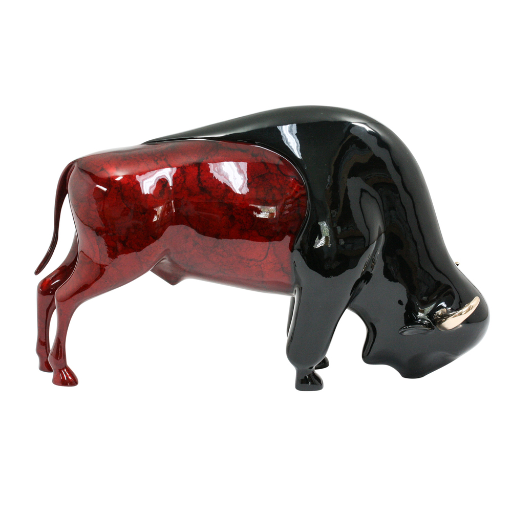 Loet Vanderveen - BISON (165) - BRONZE - 15 X 10 X 9 - These sculptures are bronze limited editions.
<br>
<br><a href="/[sculpture]/[available]-[patina]-[swatches]/">More than 30 patinas are available</a>. Available patinas are indicated as IN STOCK. Loet Vanderveen limited editions are always in strong demand and our stocked inventory sells quickly. Special orders are not being taken at this time.
<br>
<br>Allow a few weeks for your sculptures to arrive as each one is thoroughly prepared and packed in our warehouse. This includes fully customized crating and boxing for each piece. Your patience is appreciated during this process as we strive to ensure that your new artwork safely arrives.
<br>
<br>Shipping and Handling TBD