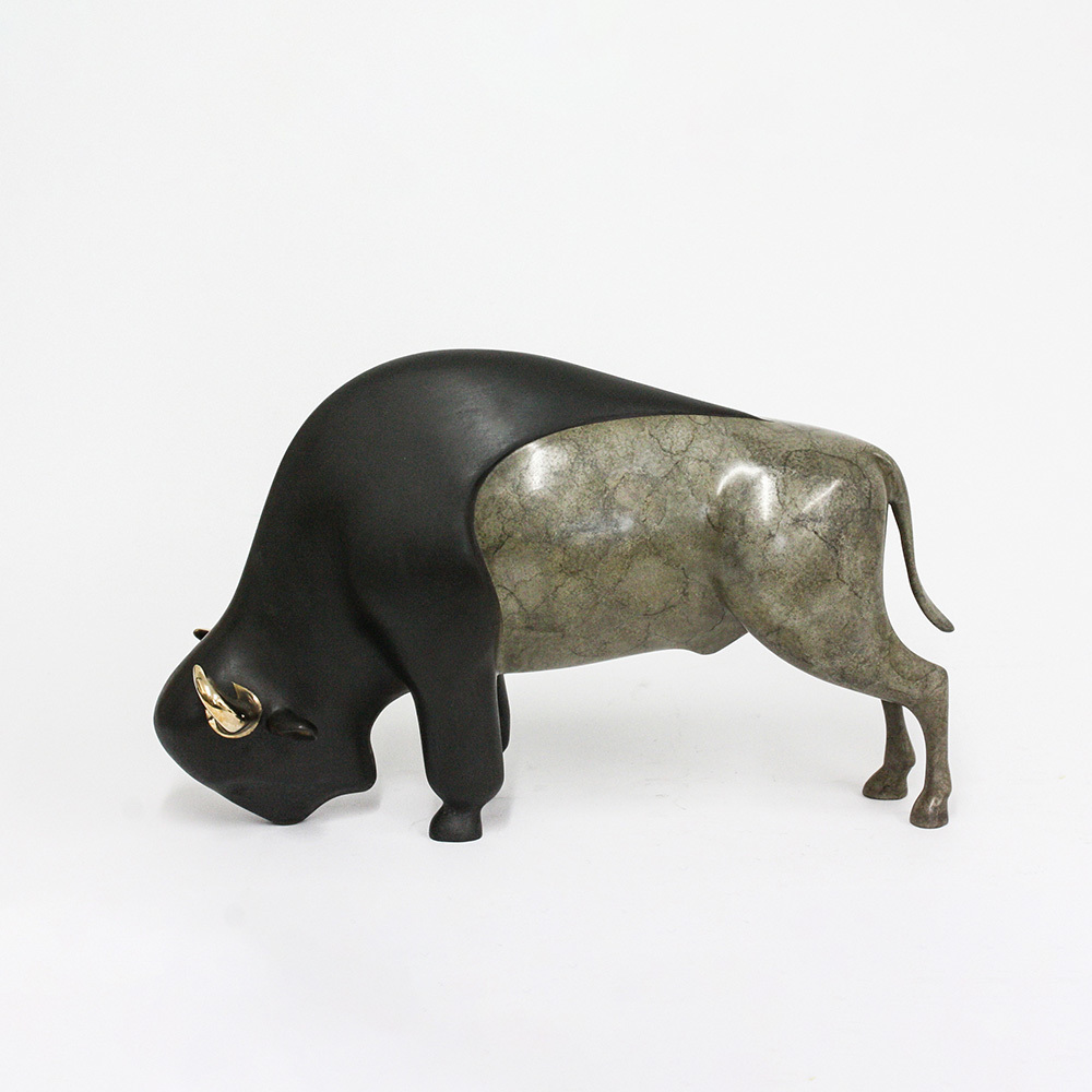 Loet Vanderveen - BISON (165) - BRONZE - 15 X 10 X 9 - Free Shipping Anywhere In The USA!
<br>
<br>These sculptures are bronze limited editions.
<br>
<br><a href="/[sculpture]/[available]-[patina]-[swatches]/">More than 30 patinas are available</a>. Available patinas are indicated as IN STOCK. Loet Vanderveen limited editions are always in strong demand and our stocked inventory sells quickly. Special orders are not being taken at this time.
<br>
<br>Allow a few weeks for your sculptures to arrive as each one is thoroughly prepared and packed in our warehouse. This includes fully customized crating and boxing for each piece. Your patience is appreciated during this process as we strive to ensure that your new artwork safely arrives.