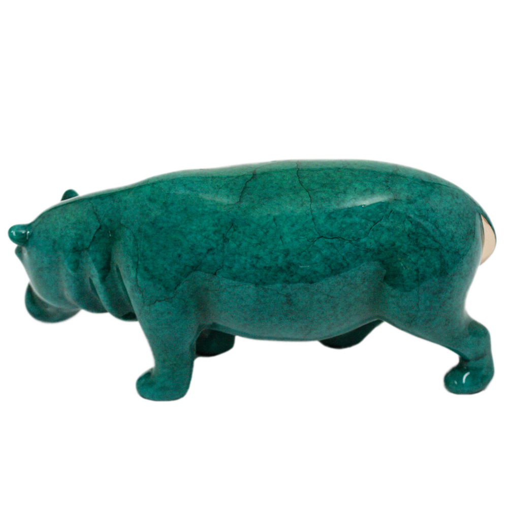 Loet Vanderveen - HIPPO, SMALL (166) - BRONZE - 7.5 X 3.75 - These sculptures are bronze limited editions.
<br>
<br><a href="/[sculpture]/[available]-[patina]-[swatches]/">More than 30 patinas are available</a>. Available patinas are indicated as IN STOCK. Loet Vanderveen limited editions are always in strong demand and our stocked inventory sells quickly. Special orders are not being taken at this time.
<br>
<br>Allow a few weeks for your sculptures to arrive as each one is thoroughly prepared and packed in our warehouse. This includes fully customized crating and boxing for each piece. Your patience is appreciated during this process as we strive to ensure that your new artwork safely arrives.
<br>
<br>Shipping and Handling TBD