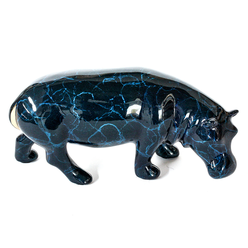 Loet Vanderveen - HIPPO, SMALL (166) - BRONZE - 7.5 X 3.75 - These sculptures are bronze limited editions.
<br>
<br><a href="/[sculpture]/[available]-[patina]-[swatches]/">More than 30 patinas are available</a>. Available patinas are indicated as IN STOCK. Loet Vanderveen limited editions are always in strong demand and our stocked inventory sells quickly. Special orders are not being taken at this time.
<br>
<br>Allow a few weeks for your sculptures to arrive as each one is thoroughly prepared and packed in our warehouse. This includes fully customized crating and boxing for each piece. Your patience is appreciated during this process as we strive to ensure that your new artwork safely arrives.
<br>
<br>Shipping and Handling TBD