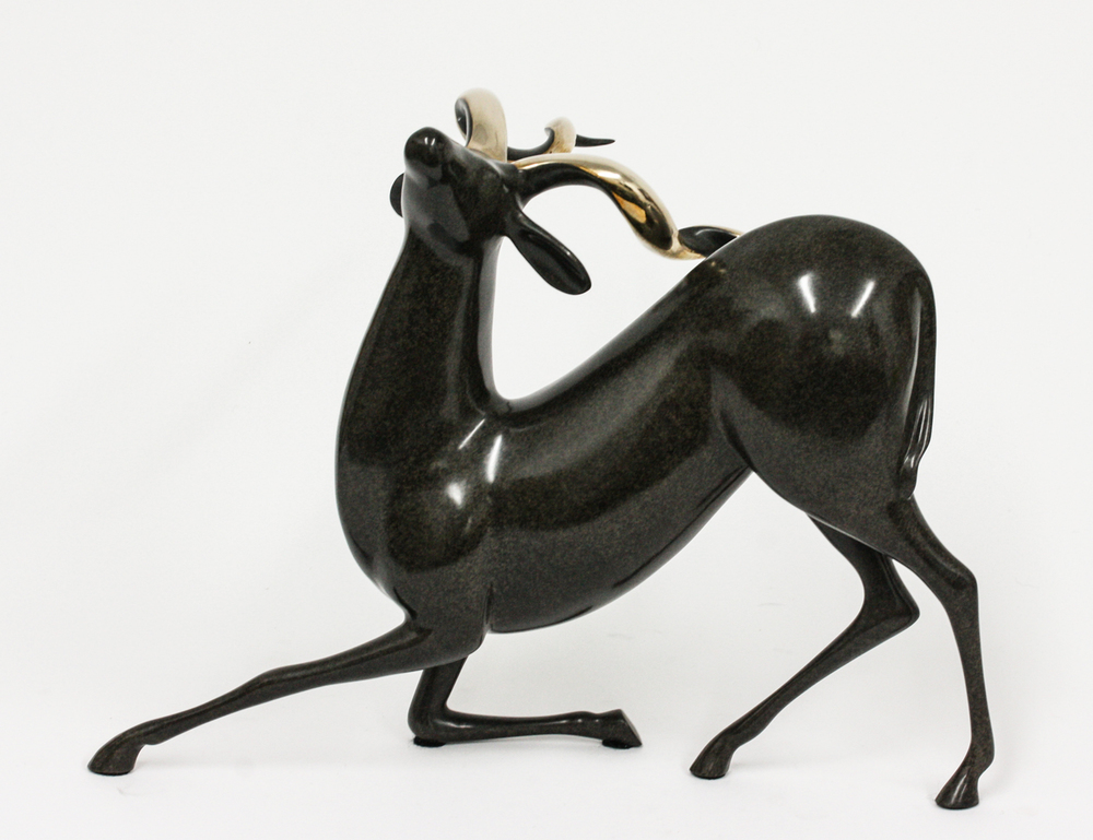 Loet Vanderveen - KUDU (170) - BRONZE - 15 X 11.5 - Free Shipping Anywhere In The USA!
<br>
<br>These sculptures are bronze limited editions.
<br>
<br><a href="/[sculpture]/[available]-[patina]-[swatches]/">More than 30 patinas are available</a>. Available patinas are indicated as IN STOCK. Loet Vanderveen limited editions are always in strong demand and our stocked inventory sells quickly. Special orders are not being taken at this time.
<br>
<br>Allow a few weeks for your sculptures to arrive as each one is thoroughly prepared and packed in our warehouse. This includes fully customized crating and boxing for each piece. Your patience is appreciated during this process as we strive to ensure that your new artwork safely arrives.
