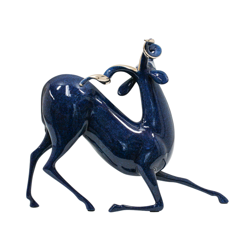 Loet Vanderveen - KUDU (170) - BRONZE - 15 X 11.5 - These sculptures are bronze limited editions.
<br>
<br><a href="/[sculpture]/[available]-[patina]-[swatches]/">More than 30 patinas are available</a>. Available patinas are indicated as IN STOCK. Loet Vanderveen limited editions are always in strong demand and our stocked inventory sells quickly. Special orders are not being taken at this time.
<br>
<br>Allow a few weeks for your sculptures to arrive as each one is thoroughly prepared and packed in our warehouse. This includes fully customized crating and boxing for each piece. Your patience is appreciated during this process as we strive to ensure that your new artwork safely arrives.
<br>
<br>Shipping and Handling TBD