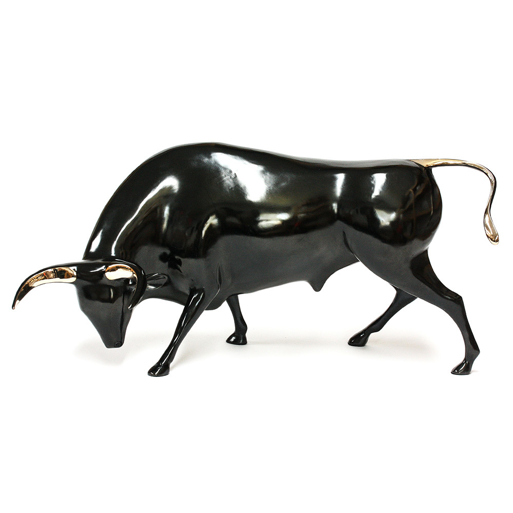 Loet Vanderveen - BULL, TORO (171) - BRONZE - 19.5 X 9 X 9 - Free Shipping Anywhere In The USA!<br><br>These sculptures are bronze limited editions.<br><br><a href="/[sculpture]/[available]-[patina]-[swatches]/">More than 30 patinas are available</a>. Available patinas are indicated as IN STOCK. Loet Vanderveen limited editions are always in strong demand and our stocked inventory sells quickly. Please contact the galleries for any special orders.<br><br>Allow a few weeks for your sculptures to arrive as each one is thoroughly prepared and packed in our warehouse. This includes fully customized crating and boxing for each piece. Your patience is appreciated during this process as we strive to ensure that your new artwork safely arrives.