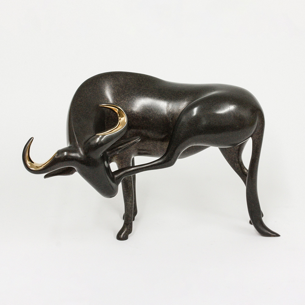 Loet Vanderveen - WILDEBEEST (189) - BRONZE - 11.75 X 7.5 - Free Shipping Anywhere In The USA!
<br>
<br>These sculptures are bronze limited editions.
<br>
<br><a href="/[sculpture]/[available]-[patina]-[swatches]/">More than 30 patinas are available</a>. Available patinas are indicated as IN STOCK. Loet Vanderveen limited editions are always in strong demand and our stocked inventory sells quickly. Special orders are not being taken at this time.
<br>
<br>Allow a few weeks for your sculptures to arrive as each one is thoroughly prepared and packed in our warehouse. This includes fully customized crating and boxing for each piece. Your patience is appreciated during this process as we strive to ensure that your new artwork safely arrives.