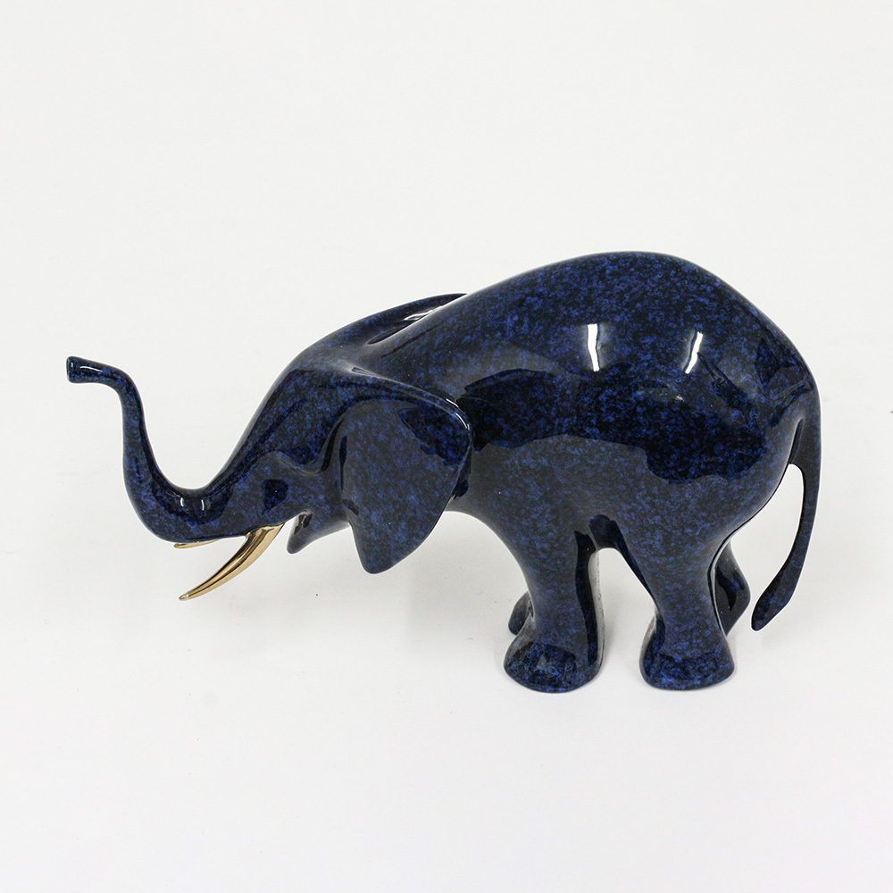 Loet Vanderveen - ELEPHANT, FEEDING (199) - BRONZE - 8 X 5 - These sculptures are bronze limited editions.
<br>
<br><a href="/[sculpture]/[available]-[patina]-[swatches]/">More than 30 patinas are available</a>. Available patinas are indicated as IN STOCK. Loet Vanderveen limited editions are always in strong demand and our stocked inventory sells quickly. Special orders are not being taken at this time.
<br>
<br>Allow a few weeks for your sculptures to arrive as each one is thoroughly prepared and packed in our warehouse. This includes fully customized crating and boxing for each piece. Your patience is appreciated during this process as we strive to ensure that your new artwork safely arrives.
<br>
<br>Shipping and Handling TBD