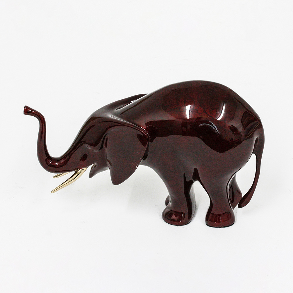 Loet Vanderveen - ELEPHANT, FEEDING (199) - BRONZE - 8 X 5 - These sculptures are bronze limited editions.
<br>
<br><a href="/[sculpture]/[available]-[patina]-[swatches]/">More than 30 patinas are available</a>. Available patinas are indicated as IN STOCK. Loet Vanderveen limited editions are always in strong demand and our stocked inventory sells quickly. Special orders are not being taken at this time.
<br>
<br>Allow a few weeks for your sculptures to arrive as each one is thoroughly prepared and packed in our warehouse. This includes fully customized crating and boxing for each piece. Your patience is appreciated during this process as we strive to ensure that your new artwork safely arrives.
<br>
<br>Shipping and Handling TBD