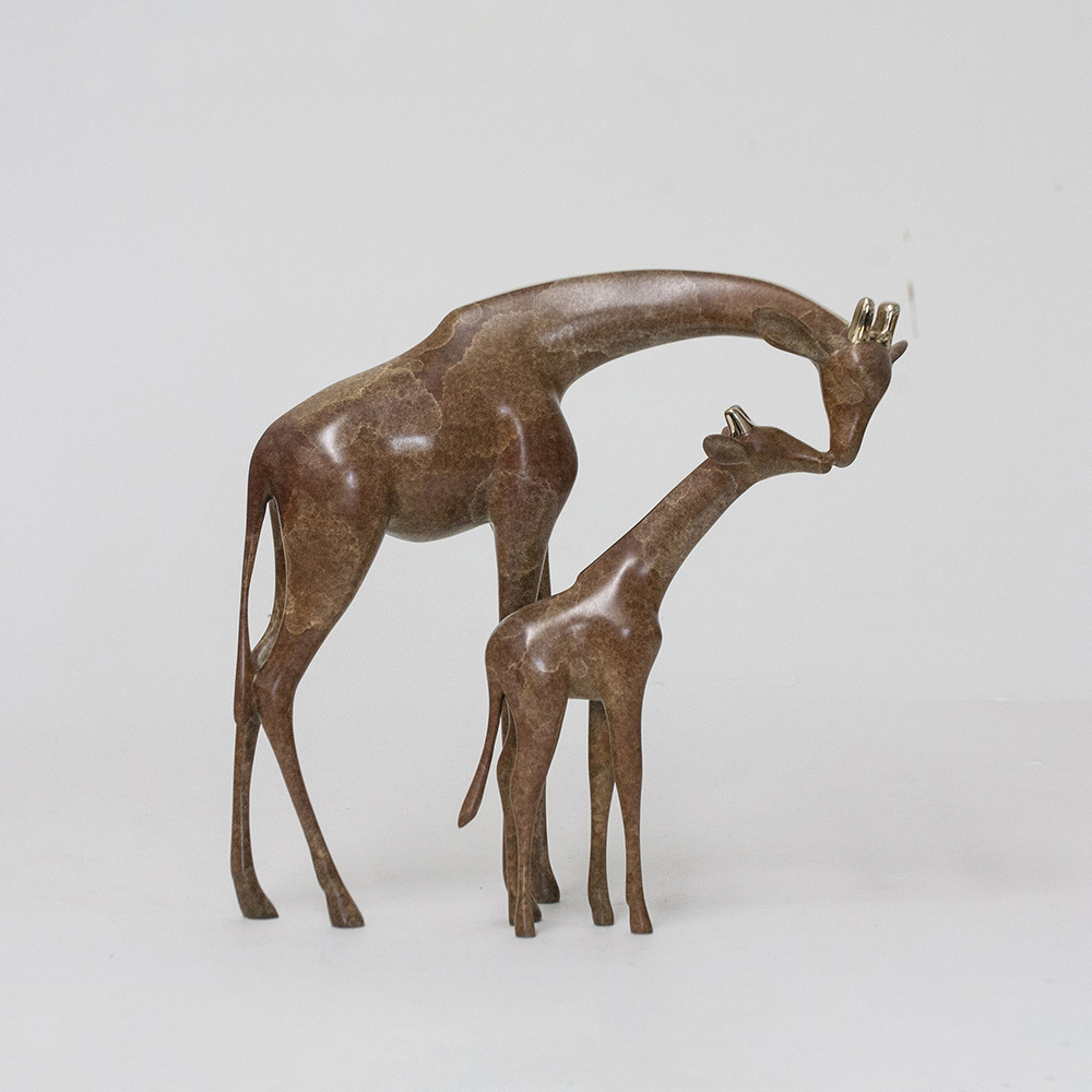 Loet Vanderveen - GIRAFFE AND BABY (300) - BRONZE - These sculptures are bronze limited editions.
<br>
<br><a href="/[sculpture]/[available]-[patina]-[swatches]/">More than 30 patinas are available</a>. Available patinas are indicated as IN STOCK. Loet Vanderveen limited editions are always in strong demand and our stocked inventory sells quickly. Special orders are not being taken at this time.
<br>
<br>Allow a few weeks for your sculptures to arrive as each one is thoroughly prepared and packed in our warehouse. This includes fully customized crating and boxing for each piece. Your patience is appreciated during this process as we strive to ensure that your new artwork safely arrives.
<br>
<br>Shipping and Handling TBD