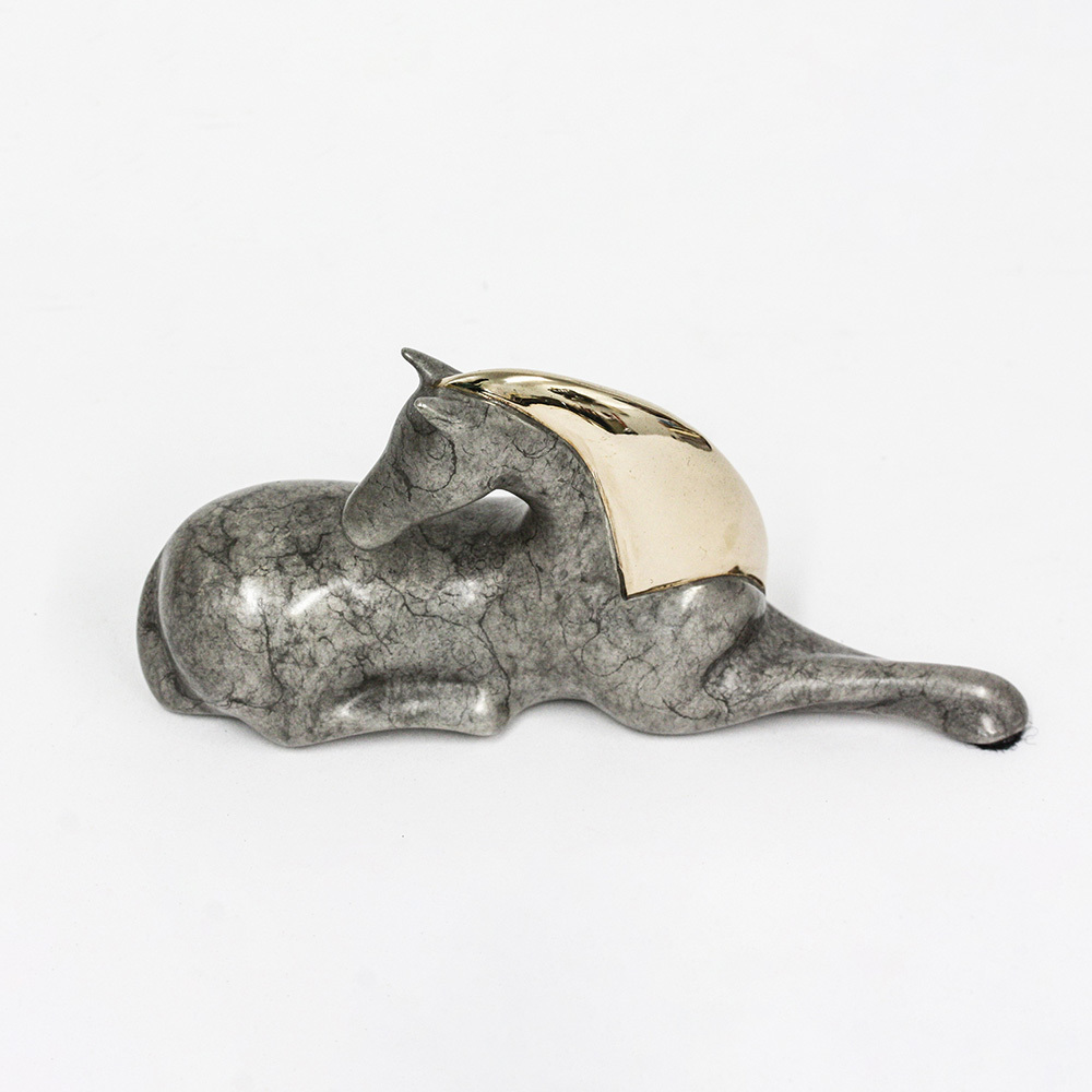 Loet Vanderveen - HORSE, CLASSIC (311) - BRONZE - 5 X 4.5 - These sculptures are bronze limited editions.
<br>
<br><a href="/[sculpture]/[available]-[patina]-[swatches]/">More than 30 patinas are available</a>. Available patinas are indicated as IN STOCK. Loet Vanderveen limited editions are always in strong demand and our stocked inventory sells quickly. Special orders are not being taken at this time.
<br>
<br>Allow a few weeks for your sculptures to arrive as each one is thoroughly prepared and packed in our warehouse. This includes fully customized crating and boxing for each piece. Your patience is appreciated during this process as we strive to ensure that your new artwork safely arrives.
<br>
<br>Shipping and Handling TBD
