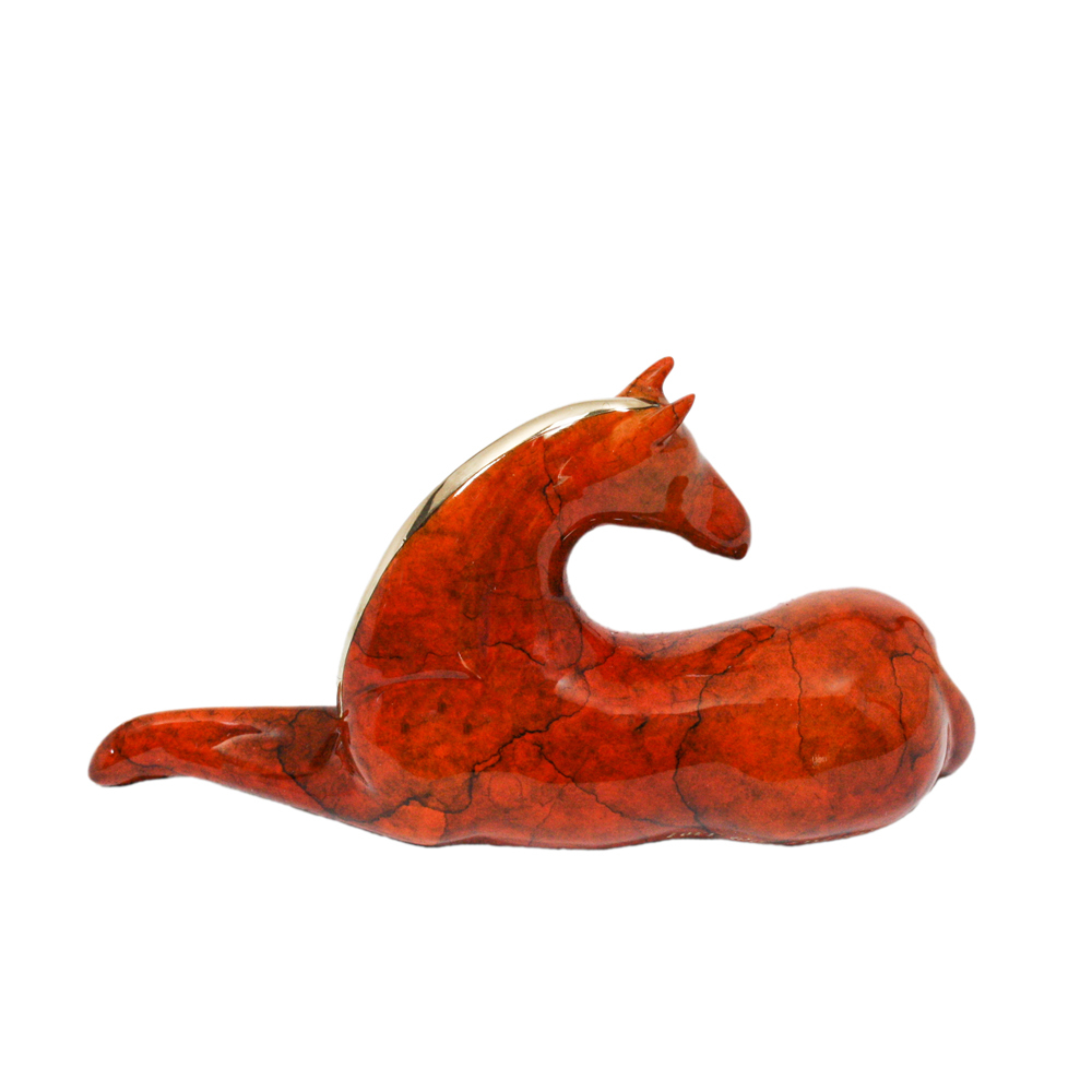 Loet Vanderveen - HORSE, CLASSIC (311) - BRONZE - 5 X 4.5 - These sculptures are bronze limited editions.
<br>
<br><a href="/[sculpture]/[available]-[patina]-[swatches]/">More than 30 patinas are available</a>. Available patinas are indicated as IN STOCK. Loet Vanderveen limited editions are always in strong demand and our stocked inventory sells quickly. Special orders are not being taken at this time.
<br>
<br>Allow a few weeks for your sculptures to arrive as each one is thoroughly prepared and packed in our warehouse. This includes fully customized crating and boxing for each piece. Your patience is appreciated during this process as we strive to ensure that your new artwork safely arrives.
<br>
<br>Shipping and Handling TBD