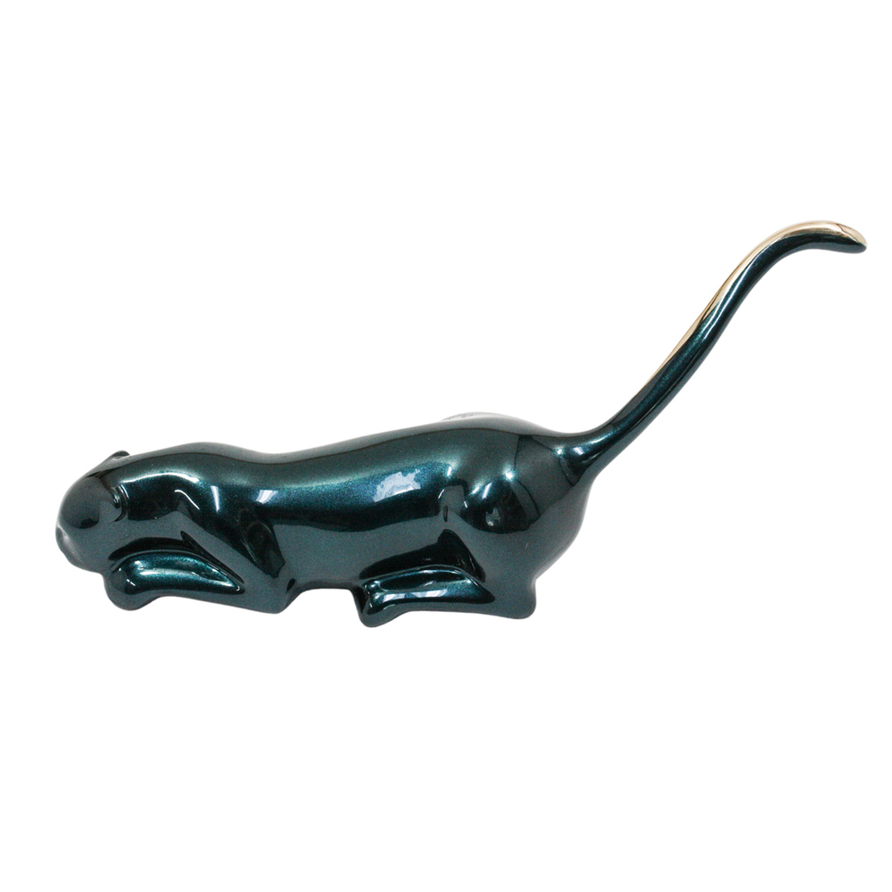 Loet Vanderveen - PANTHER, CLASSIC (313) - BRONZE - 7.5 X 3 - These sculptures are bronze limited editions.
<br>
<br><a href="/[sculpture]/[available]-[patina]-[swatches]/">More than 30 patinas are available</a>. Available patinas are indicated as IN STOCK. Loet Vanderveen limited editions are always in strong demand and our stocked inventory sells quickly. Special orders are not being taken at this time.
<br>
<br>Allow a few weeks for your sculptures to arrive as each one is thoroughly prepared and packed in our warehouse. This includes fully customized crating and boxing for each piece. Your patience is appreciated during this process as we strive to ensure that your new artwork safely arrives.
<br>
<br>Shipping and Handling TBD