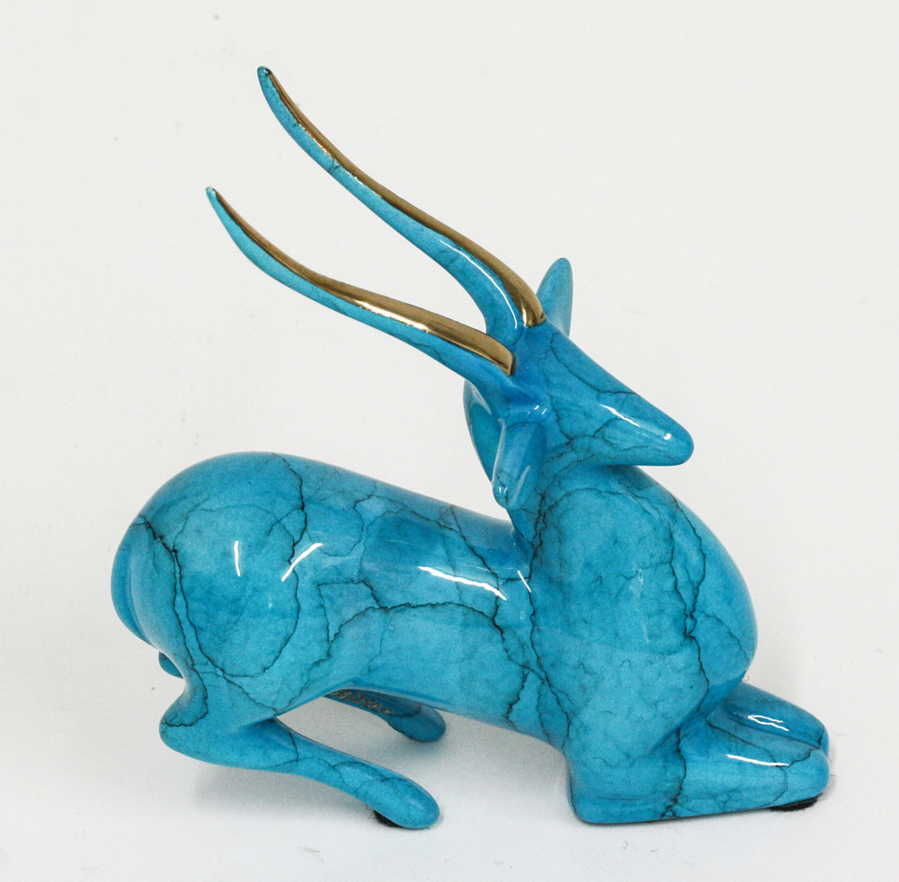 Loet Vanderveen - NYALA, JEWEL (314J) - BRONZE - 4.5 X 2.5 X 4.5 - Free Shipping Anywhere In The USA!
<br>
<br>These sculptures are bronze limited editions.
<br>
<br><a href="/[sculpture]/[available]-[patina]-[swatches]/">More than 30 patinas are available</a>. Available patinas are indicated as IN STOCK. Loet Vanderveen limited editions are always in strong demand and our stocked inventory sells quickly. Special orders are not being taken at this time.
<br>
<br>Allow a few weeks for your sculptures to arrive as each one is thoroughly prepared and packed in our warehouse. This includes fully customized crating and boxing for each piece. Your patience is appreciated during this process as we strive to ensure that your new artwork safely arrives.