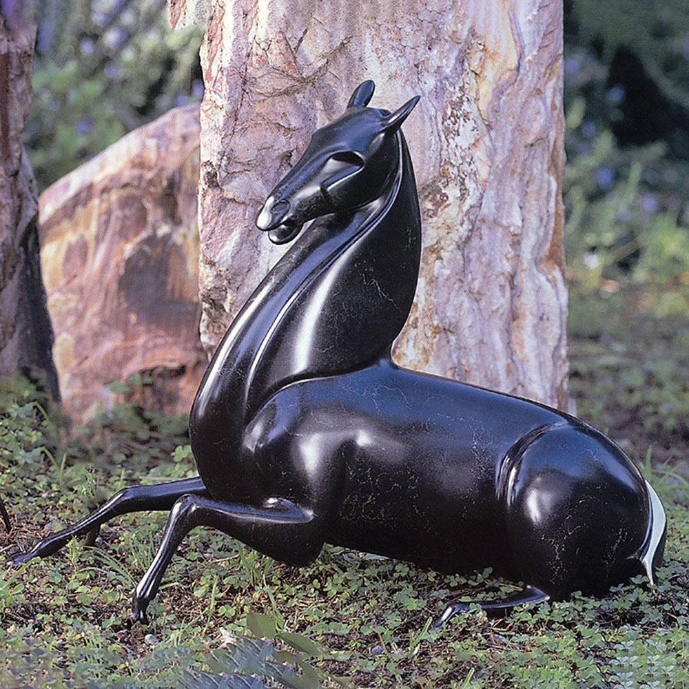 Loet Vanderveen - HORSE, REGAL STALLION (POLISHED MANE) (318) - BRONZE - 17 X 7 X 13 - Free Shipping Anywhere In The USA!
<br>
<br>These sculptures are bronze limited editions.
<br>
<br><a href="/[sculpture]/[available]-[patina]-[swatches]/">More than 30 patinas are available</a>. Available patinas are indicated as IN STOCK. Loet Vanderveen limited editions are always in strong demand and our stocked inventory sells quickly. Special orders are not being taken at this time.
<br>
<br>Allow a few weeks for your sculptures to arrive as each one is thoroughly prepared and packed in our warehouse. This includes fully customized crating and boxing for each piece. Your patience is appreciated during this process as we strive to ensure that your new artwork safely arrives.