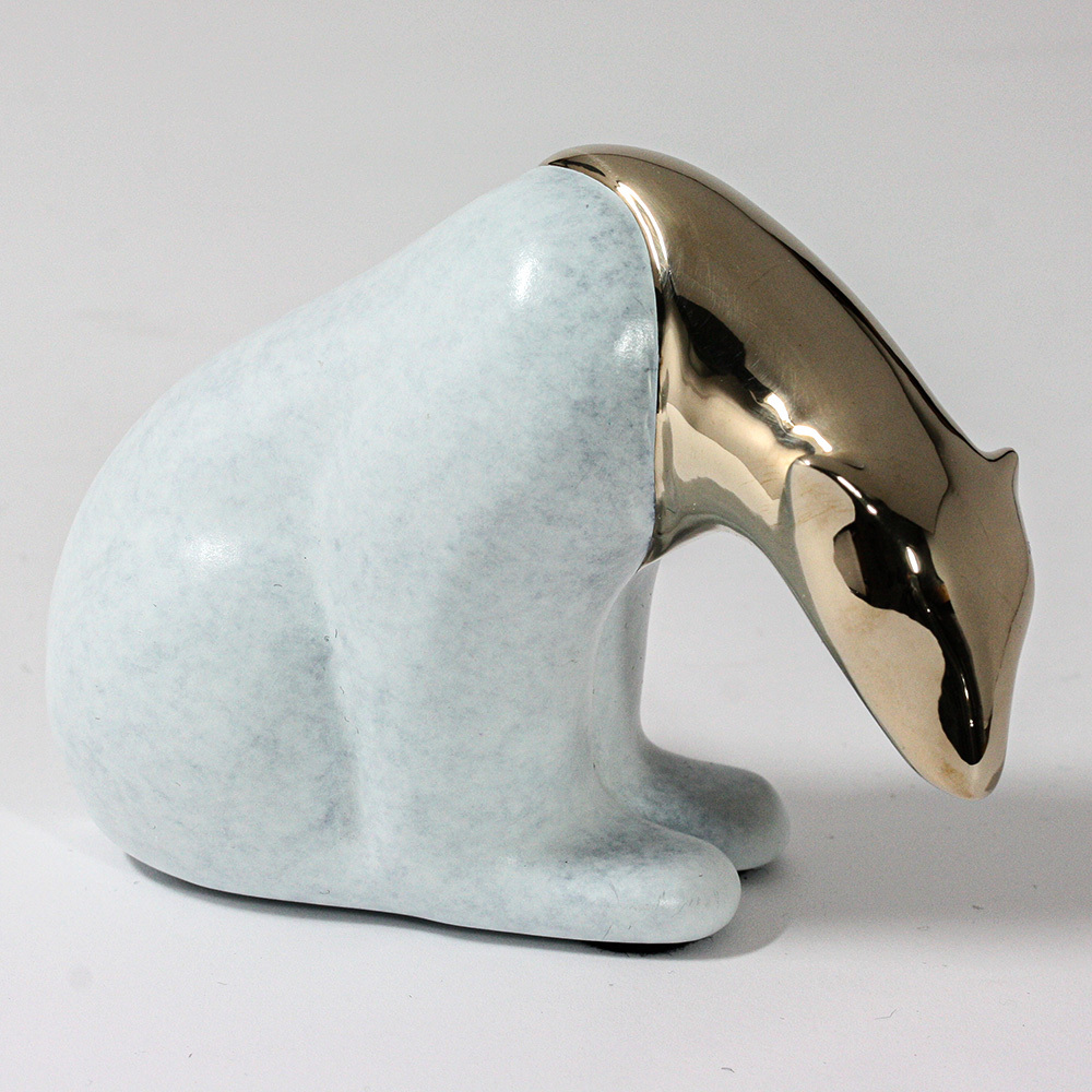 Loet Vanderveen - POLAR BEAR, CLASSIC (320) - BRONZE - 5 X 3.25 - These sculptures are bronze limited editions.
<br>
<br><a href="/[sculpture]/[available]-[patina]-[swatches]/">More than 30 patinas are available</a>. Available patinas are indicated as IN STOCK. Loet Vanderveen limited editions are always in strong demand and our stocked inventory sells quickly. Special orders are not being taken at this time.
<br>
<br>Allow a few weeks for your sculptures to arrive as each one is thoroughly prepared and packed in our warehouse. This includes fully customized crating and boxing for each piece. Your patience is appreciated during this process as we strive to ensure that your new artwork safely arrives.
<br>
<br>Shipping and Handling TBD