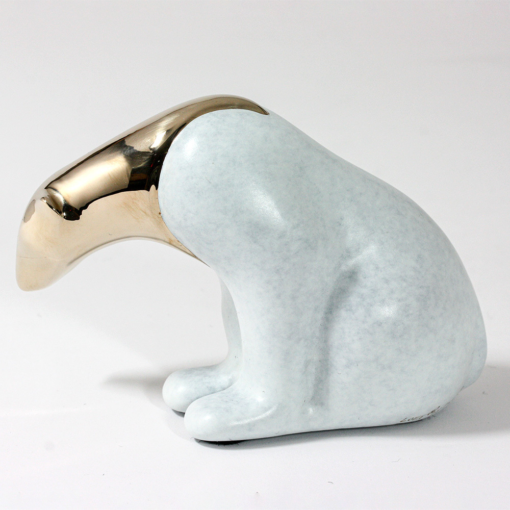 Loet Vanderveen - POLAR BEAR, CLASSIC (320) - BRONZE - 5 X 3.25 - These sculptures are bronze limited editions.
<br>
<br><a href="/[sculpture]/[available]-[patina]-[swatches]/">More than 30 patinas are available</a>. Available patinas are indicated as IN STOCK. Loet Vanderveen limited editions are always in strong demand and our stocked inventory sells quickly. Special orders are not being taken at this time.
<br>
<br>Allow a few weeks for your sculptures to arrive as each one is thoroughly prepared and packed in our warehouse. This includes fully customized crating and boxing for each piece. Your patience is appreciated during this process as we strive to ensure that your new artwork safely arrives.
<br>
<br>Shipping and Handling TBD