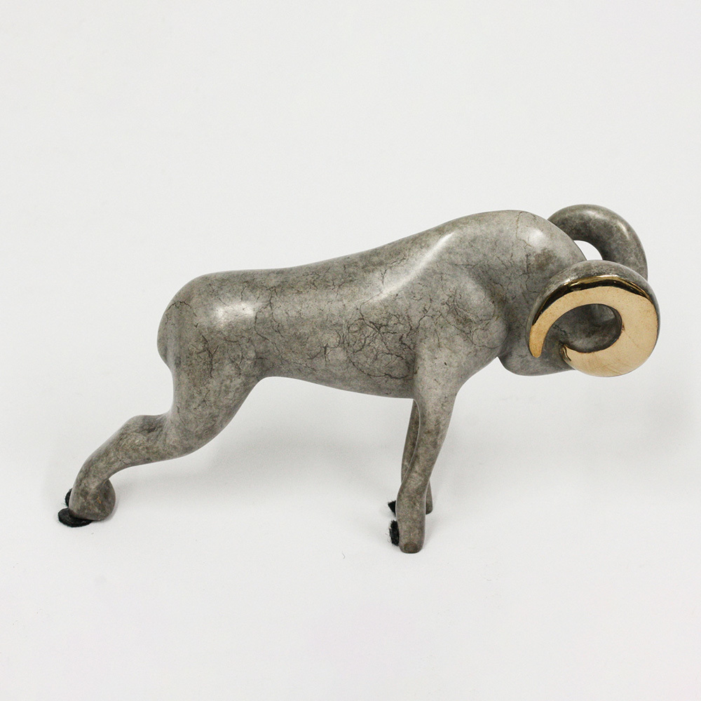 Loet Vanderveen - RAM, CLASSIC (321) - BRONZE - 5 X 2.75 - Free Shipping Anywhere In The USA!
<br>
<br>These sculptures are bronze limited editions.
<br>
<br><a href="/[sculpture]/[available]-[patina]-[swatches]/">More than 30 patinas are available</a>. Available patinas are indicated as IN STOCK. Loet Vanderveen limited editions are always in strong demand and our stocked inventory sells quickly. Special orders are not being taken at this time.
<br>
<br>Allow a few weeks for your sculptures to arrive as each one is thoroughly prepared and packed in our warehouse. This includes fully customized crating and boxing for each piece. Your patience is appreciated during this process as we strive to ensure that your new artwork safely arrives.