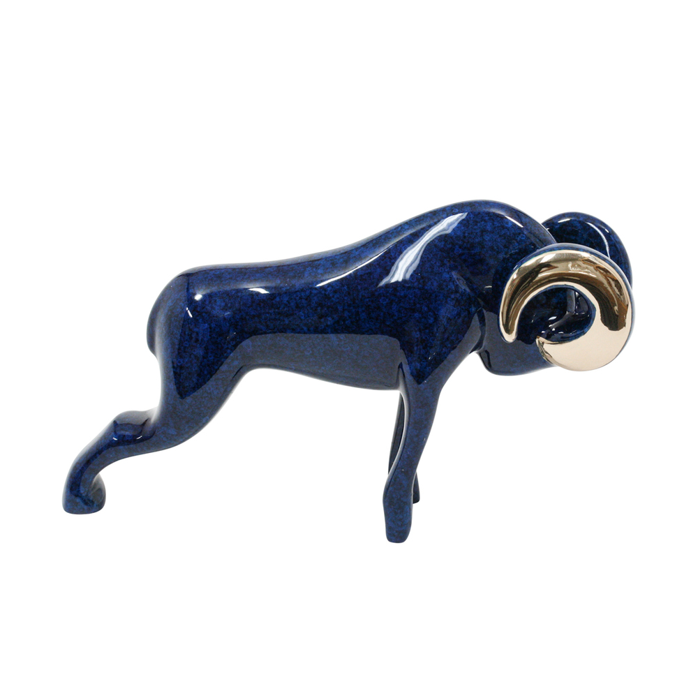 Loet Vanderveen - RAM, CLASSIC (321) - BRONZE - 5 X 2.75 - These sculptures are bronze limited editions.
<br>
<br><a href="/[sculpture]/[available]-[patina]-[swatches]/">More than 30 patinas are available</a>. Available patinas are indicated as IN STOCK. Loet Vanderveen limited editions are always in strong demand and our stocked inventory sells quickly. Special orders are not being taken at this time.
<br>
<br>Allow a few weeks for your sculptures to arrive as each one is thoroughly prepared and packed in our warehouse. This includes fully customized crating and boxing for each piece. Your patience is appreciated during this process as we strive to ensure that your new artwork safely arrives.
<br>
<br>Shipping and Handling TBD