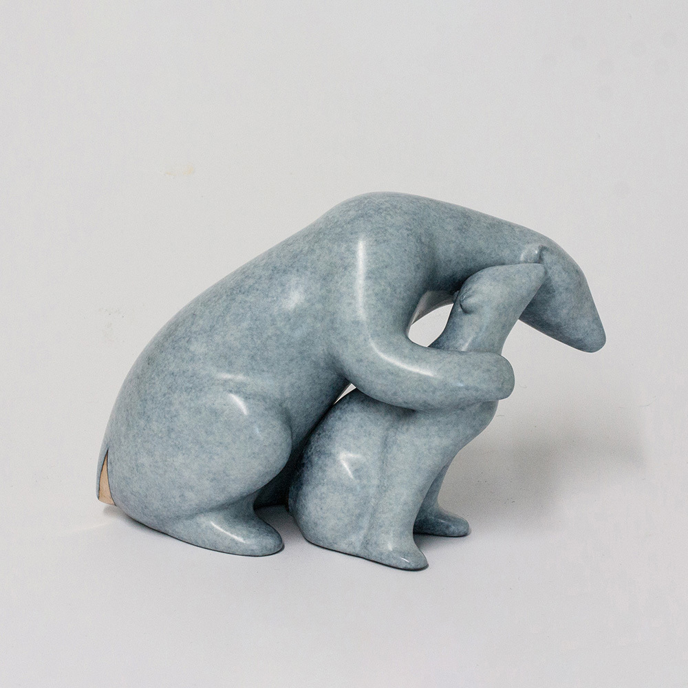 Loet Vanderveen - POLAR BEAR & BABY (323) - BRONZE - 5.5 X 8.5 - These sculptures are bronze limited editions.
<br>
<br><a href="/[sculpture]/[available]-[patina]-[swatches]/">More than 30 patinas are available</a>. Available patinas are indicated as IN STOCK. Loet Vanderveen limited editions are always in strong demand and our stocked inventory sells quickly. Special orders are not being taken at this time.
<br>
<br>Allow a few weeks for your sculptures to arrive as each one is thoroughly prepared and packed in our warehouse. This includes fully customized crating and boxing for each piece. Your patience is appreciated during this process as we strive to ensure that your new artwork safely arrives.
<br>
<br>Shipping and Handling TBD