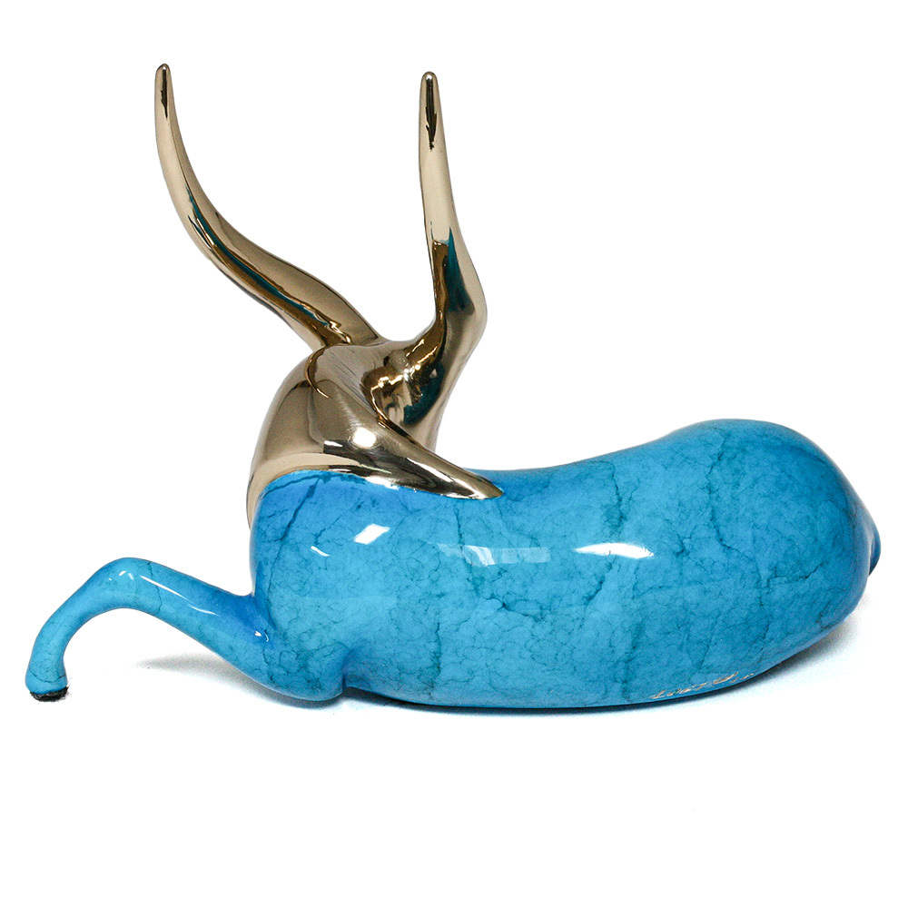 Loet Vanderveen - BUSHBUCK, CLASSIC (326) - BRONZE - 5 X 3.5 - These sculptures are bronze limited editions.
<br>
<br><a href="/[sculpture]/[available]-[patina]-[swatches]/">More than 30 patinas are available</a>. Available patinas are indicated as IN STOCK. Loet Vanderveen limited editions are always in strong demand and our stocked inventory sells quickly. Special orders are not being taken at this time.
<br>
<br>Allow a few weeks for your sculptures to arrive as each one is thoroughly prepared and packed in our warehouse. This includes fully customized crating and boxing for each piece. Your patience is appreciated during this process as we strive to ensure that your new artwork safely arrives.
<br>
<br>Shipping and Handling TBD