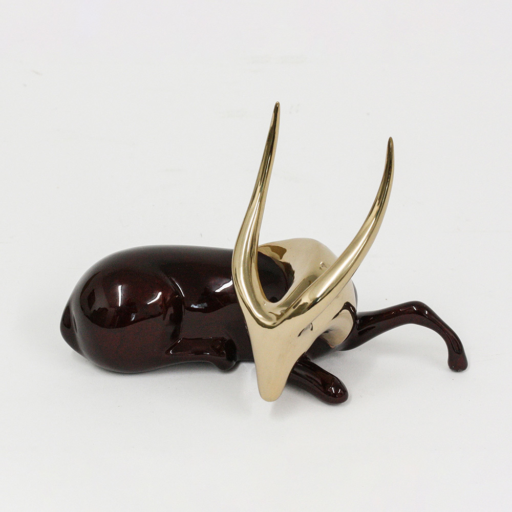 Loet Vanderveen - BUSHBUCK, CLASSIC (326) - BRONZE - 5 X 3.5 - These sculptures are bronze limited editions.
<br>
<br><a href="/[sculpture]/[available]-[patina]-[swatches]/">More than 30 patinas are available</a>. Available patinas are indicated as IN STOCK. Loet Vanderveen limited editions are always in strong demand and our stocked inventory sells quickly. Special orders are not being taken at this time.
<br>
<br>Allow a few weeks for your sculptures to arrive as each one is thoroughly prepared and packed in our warehouse. This includes fully customized crating and boxing for each piece. Your patience is appreciated during this process as we strive to ensure that your new artwork safely arrives.
<br>
<br>Shipping and Handling TBD