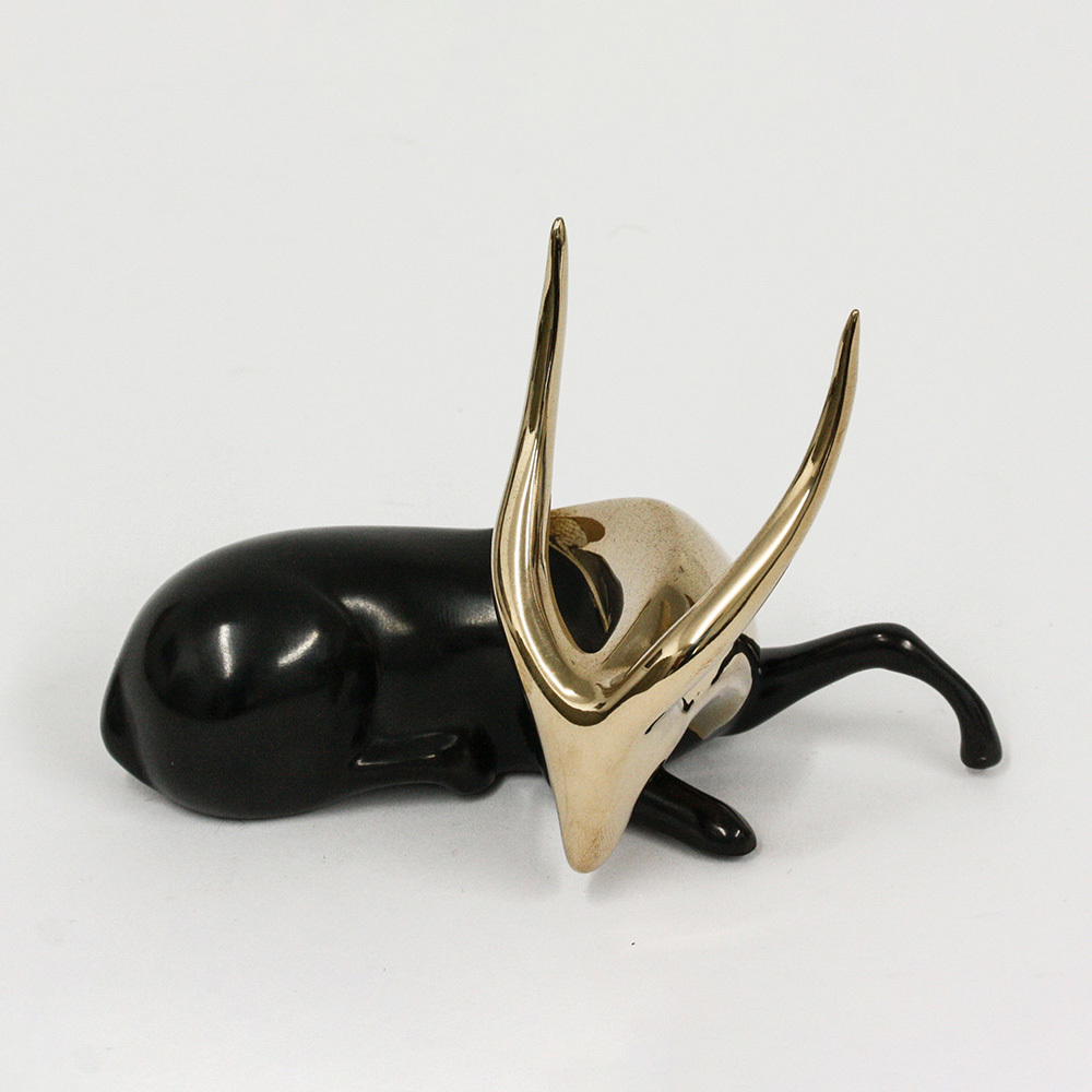 Loet Vanderveen - BUSHBUCK, CLASSIC (326) - BRONZE - 5 X 3.5 - These sculptures are bronze limited editions.
<br>
<br><a href="/[sculpture]/[available]-[patina]-[swatches]/">More than 30 patinas are available</a>. Available patinas are indicated as IN STOCK. Loet Vanderveen limited editions are always in strong demand and our stocked inventory sells quickly. Special orders are not being taken at this time.
<br>
<br>Allow a few weeks for your sculptures to arrive as each one is thoroughly prepared and packed in our warehouse. This includes fully customized crating and boxing for each piece. Your patience is appreciated during this process as we strive to ensure that your new artwork safely arrives.
<br>
<br>Shipping and Handling TBD
