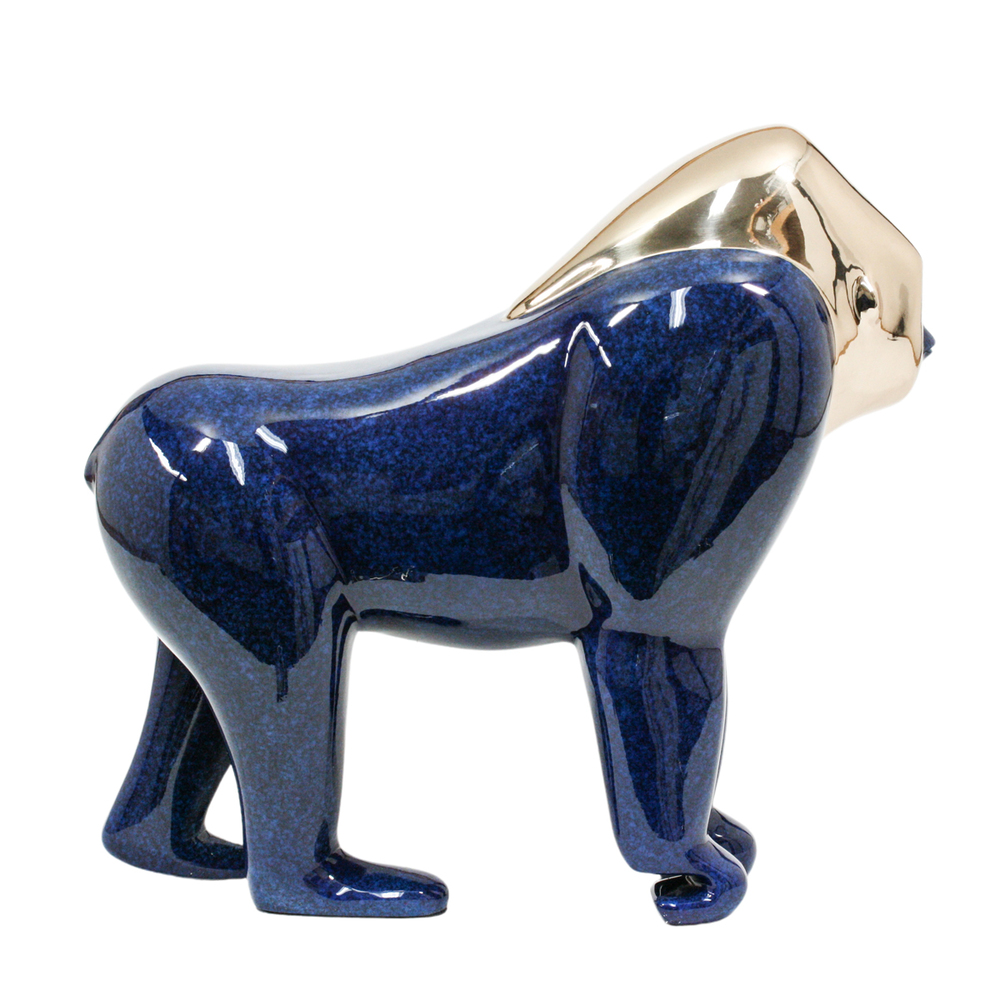Loet Vanderveen - GORILLA, MOUNTAIN (329) - BRONZE - 14 X 6 X 13 - These sculptures are bronze limited editions.
<br>
<br><a href="/[sculpture]/[available]-[patina]-[swatches]/">More than 30 patinas are available</a>. Available patinas are indicated as IN STOCK. Loet Vanderveen limited editions are always in strong demand and our stocked inventory sells quickly. Special orders are not being taken at this time.
<br>
<br>Allow a few weeks for your sculptures to arrive as each one is thoroughly prepared and packed in our warehouse. This includes fully customized crating and boxing for each piece. Your patience is appreciated during this process as we strive to ensure that your new artwork safely arrives.
<br>
<br>Shipping and Handling TBD