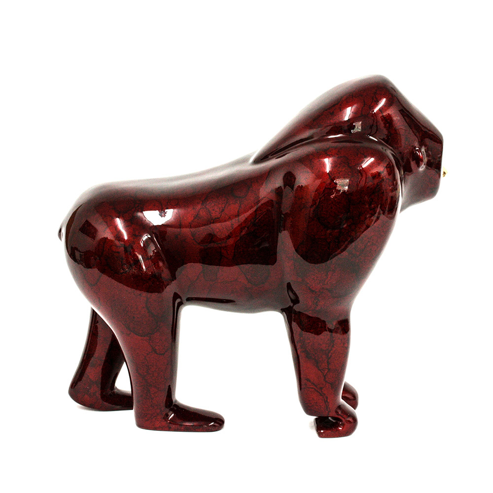 Loet Vanderveen - GORILLA, SILVERBACK (330) - BRONZE - 14 X 6 X 13 - These sculptures are bronze limited editions.
<br>
<br><a href="/[sculpture]/[available]-[patina]-[swatches]/">More than 30 patinas are available</a>. Available patinas are indicated as IN STOCK. Loet Vanderveen limited editions are always in strong demand and our stocked inventory sells quickly. Special orders are not being taken at this time.
<br>
<br>Allow a few weeks for your sculptures to arrive as each one is thoroughly prepared and packed in our warehouse. This includes fully customized crating and boxing for each piece. Your patience is appreciated during this process as we strive to ensure that your new artwork safely arrives.
<br>
<br>Shipping and Handling TBD