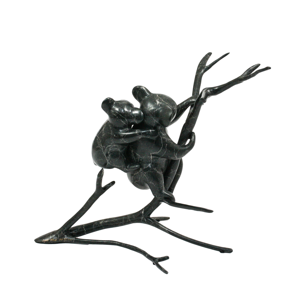 Loet Vanderveen - KOALA & BABY (335) - BRONZE - 12 X 10 - These sculptures are bronze limited editions.
<br>
<br><a href="/[sculpture]/[available]-[patina]-[swatches]/">More than 30 patinas are available</a>. Available patinas are indicated as IN STOCK. Loet Vanderveen limited editions are always in strong demand and our stocked inventory sells quickly. Special orders are not being taken at this time.
<br>
<br>Allow a few weeks for your sculptures to arrive as each one is thoroughly prepared and packed in our warehouse. This includes fully customized crating and boxing for each piece. Your patience is appreciated during this process as we strive to ensure that your new artwork safely arrives.
<br>
<br>Shipping and Handling TBD