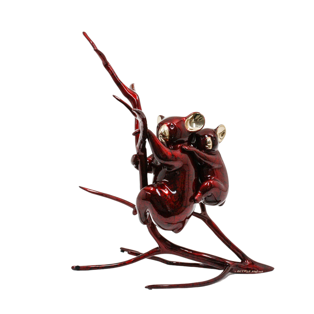 Loet Vanderveen - KOALA & BABY (335) - BRONZE - 12 X 10 - These sculptures are bronze limited editions.
<br>
<br><a href="/[sculpture]/[available]-[patina]-[swatches]/">More than 30 patinas are available</a>. Available patinas are indicated as IN STOCK. Loet Vanderveen limited editions are always in strong demand and our stocked inventory sells quickly. Special orders are not being taken at this time.
<br>
<br>Allow a few weeks for your sculptures to arrive as each one is thoroughly prepared and packed in our warehouse. This includes fully customized crating and boxing for each piece. Your patience is appreciated during this process as we strive to ensure that your new artwork safely arrives.
<br>
<br>Shipping and Handling TBD
