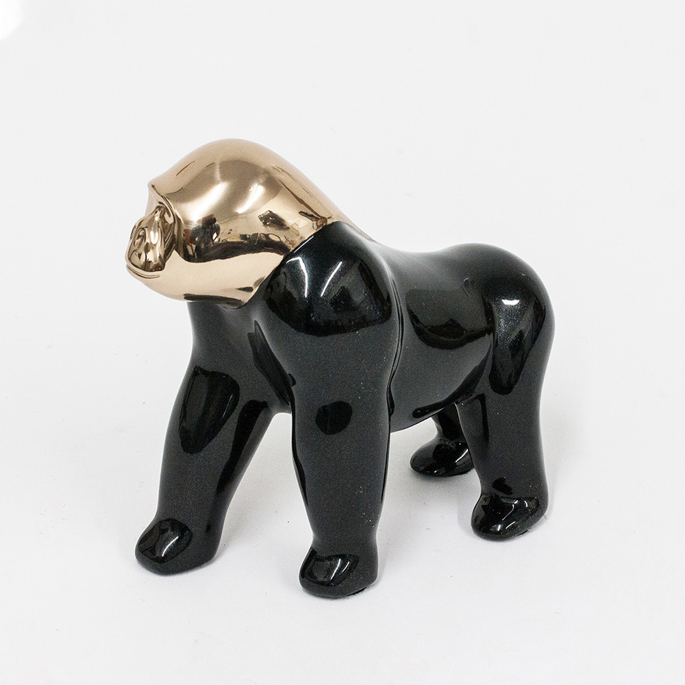 Loet Vanderveen - GORILLA, CLASSIC (339) - BRONZE - 5 X 5 - These sculptures are bronze limited editions.
<br>
<br><a href="/[sculpture]/[available]-[patina]-[swatches]/">More than 30 patinas are available</a>. Available patinas are indicated as IN STOCK. Loet Vanderveen limited editions are always in strong demand and our stocked inventory sells quickly. Special orders are not being taken at this time.
<br>
<br>Allow a few weeks for your sculptures to arrive as each one is thoroughly prepared and packed in our warehouse. This includes fully customized crating and boxing for each piece. Your patience is appreciated during this process as we strive to ensure that your new artwork safely arrives.
<br>
<br>Shipping and Handling TBD