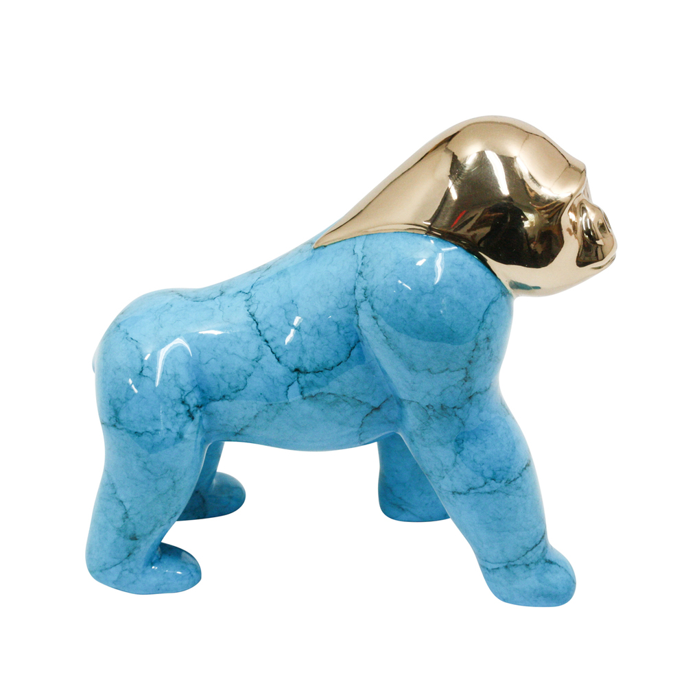 Loet Vanderveen - GORILLA, CLASSIC (339) - BRONZE - 5 X 5 - These sculptures are bronze limited editions.
<br>
<br><a href="/[sculpture]/[available]-[patina]-[swatches]/">More than 30 patinas are available</a>. Available patinas are indicated as IN STOCK. Loet Vanderveen limited editions are always in strong demand and our stocked inventory sells quickly. Special orders are not being taken at this time.
<br>
<br>Allow a few weeks for your sculptures to arrive as each one is thoroughly prepared and packed in our warehouse. This includes fully customized crating and boxing for each piece. Your patience is appreciated during this process as we strive to ensure that your new artwork safely arrives.
<br>
<br>Shipping and Handling TBD