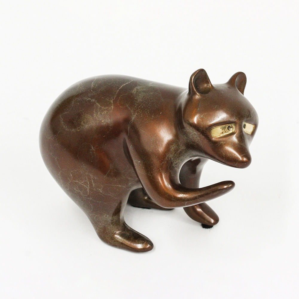 Loet Vanderveen - RACCOON, CLASSIC (356) - BRONZE - 6 X 3.5 - Free Shipping Anywhere In The USA!
<br>
<br>These sculptures are bronze limited editions.
<br>
<br><a href="/[sculpture]/[available]-[patina]-[swatches]/">More than 30 patinas are available</a>. Available patinas are indicated as IN STOCK. Loet Vanderveen limited editions are always in strong demand and our stocked inventory sells quickly. Special orders are not being taken at this time.
<br>
<br>Allow a few weeks for your sculptures to arrive as each one is thoroughly prepared and packed in our warehouse. This includes fully customized crating and boxing for each piece. Your patience is appreciated during this process as we strive to ensure that your new artwork safely arrives.