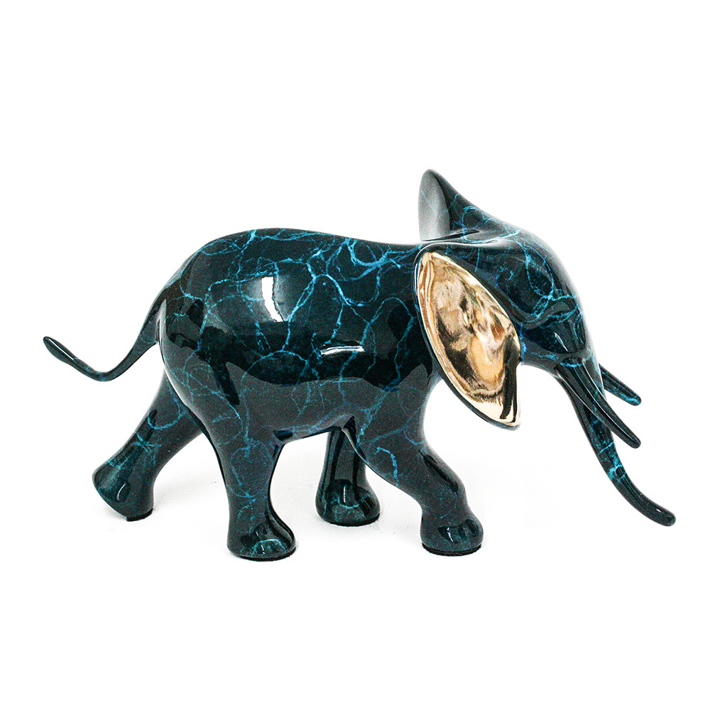 Loet Vanderveen - ELEPHANT, ROYAL (363) - BRONZE - 8.5 X 3.5 X 4.5 - These sculptures are bronze limited editions.
<br>
<br><a href="/[sculpture]/[available]-[patina]-[swatches]/">More than 30 patinas are available</a>. Available patinas are indicated as IN STOCK. Loet Vanderveen limited editions are always in strong demand and our stocked inventory sells quickly. Special orders are not being taken at this time.
<br>
<br>Allow a few weeks for your sculptures to arrive as each one is thoroughly prepared and packed in our warehouse. This includes fully customized crating and boxing for each piece. Your patience is appreciated during this process as we strive to ensure that your new artwork safely arrives.
<br>
<br>Shipping and Handling TBD