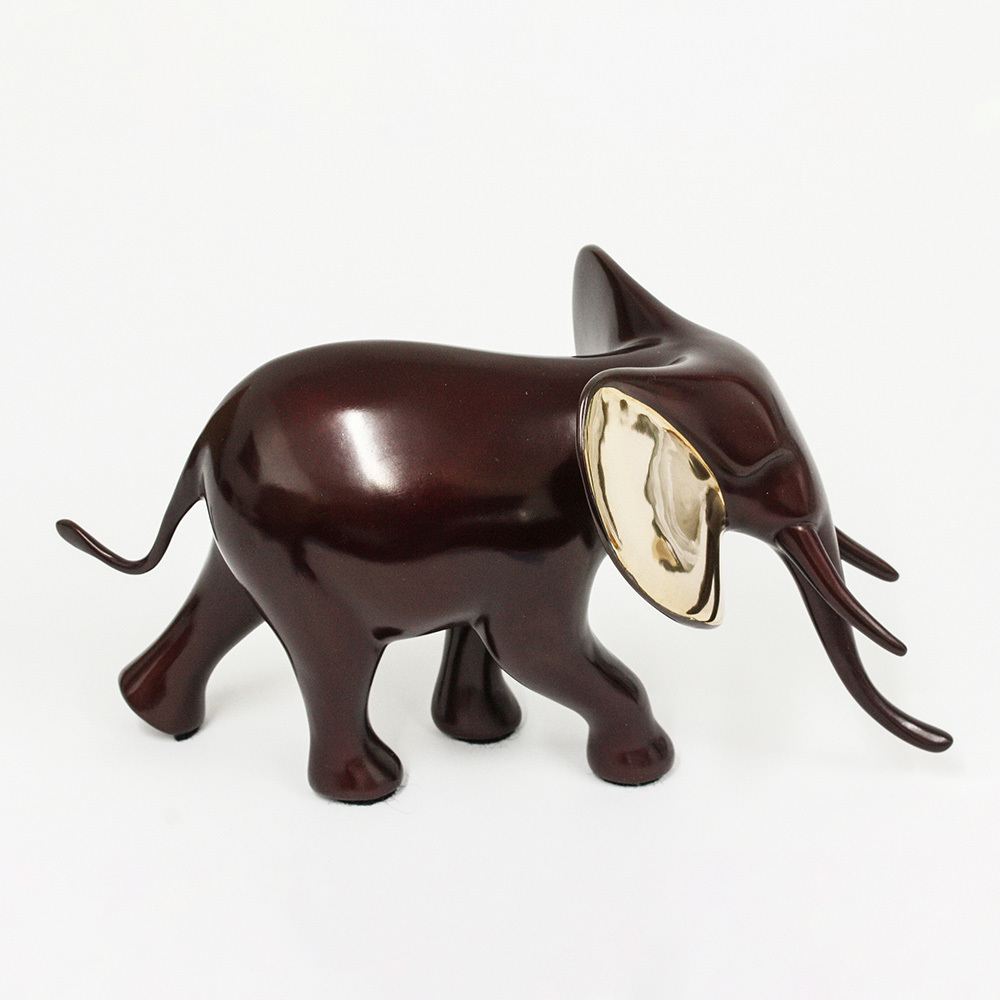 Loet Vanderveen - ELEPHANT, ROYAL (363) - BRONZE - 8.5 X 3.5 X 4.5 - These sculptures are bronze limited editions.
<br>
<br><a href="/[sculpture]/[available]-[patina]-[swatches]/">More than 30 patinas are available</a>. Available patinas are indicated as IN STOCK. Loet Vanderveen limited editions are always in strong demand and our stocked inventory sells quickly. Special orders are not being taken at this time.
<br>
<br>Allow a few weeks for your sculptures to arrive as each one is thoroughly prepared and packed in our warehouse. This includes fully customized crating and boxing for each piece. Your patience is appreciated during this process as we strive to ensure that your new artwork safely arrives.
<br>
<br>Shipping and Handling TBD