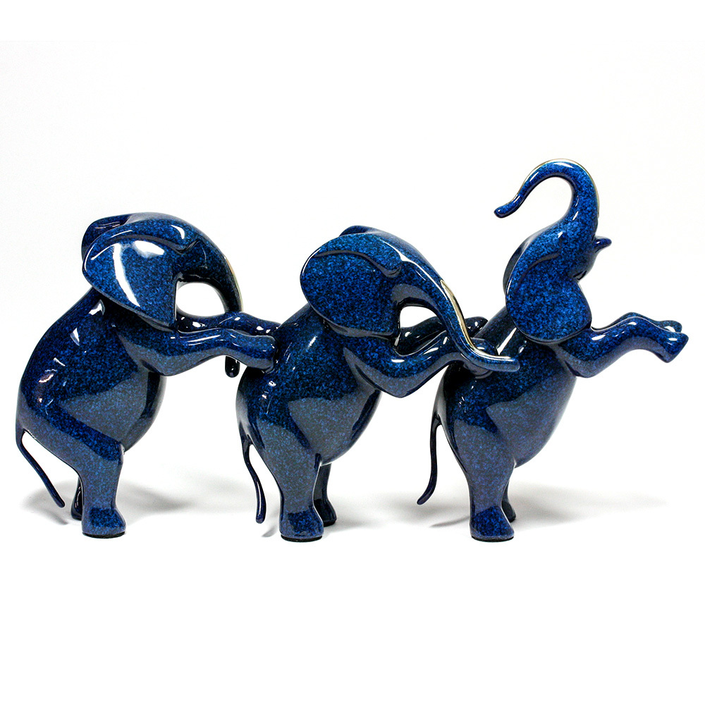 Loet Vanderveen - ELEPHANTS, STANDING SMALL (372) - BRONZE - 12.5 X 7 - These sculptures are bronze limited editions.
<br>
<br><a href="/[sculpture]/[available]-[patina]-[swatches]/">More than 30 patinas are available</a>. Available patinas are indicated as IN STOCK. Loet Vanderveen limited editions are always in strong demand and our stocked inventory sells quickly. Special orders are not being taken at this time.
<br>
<br>Allow a few weeks for your sculptures to arrive as each one is thoroughly prepared and packed in our warehouse. This includes fully customized crating and boxing for each piece. Your patience is appreciated during this process as we strive to ensure that your new artwork safely arrives.
<br>
<br>Shipping and Handling TBD