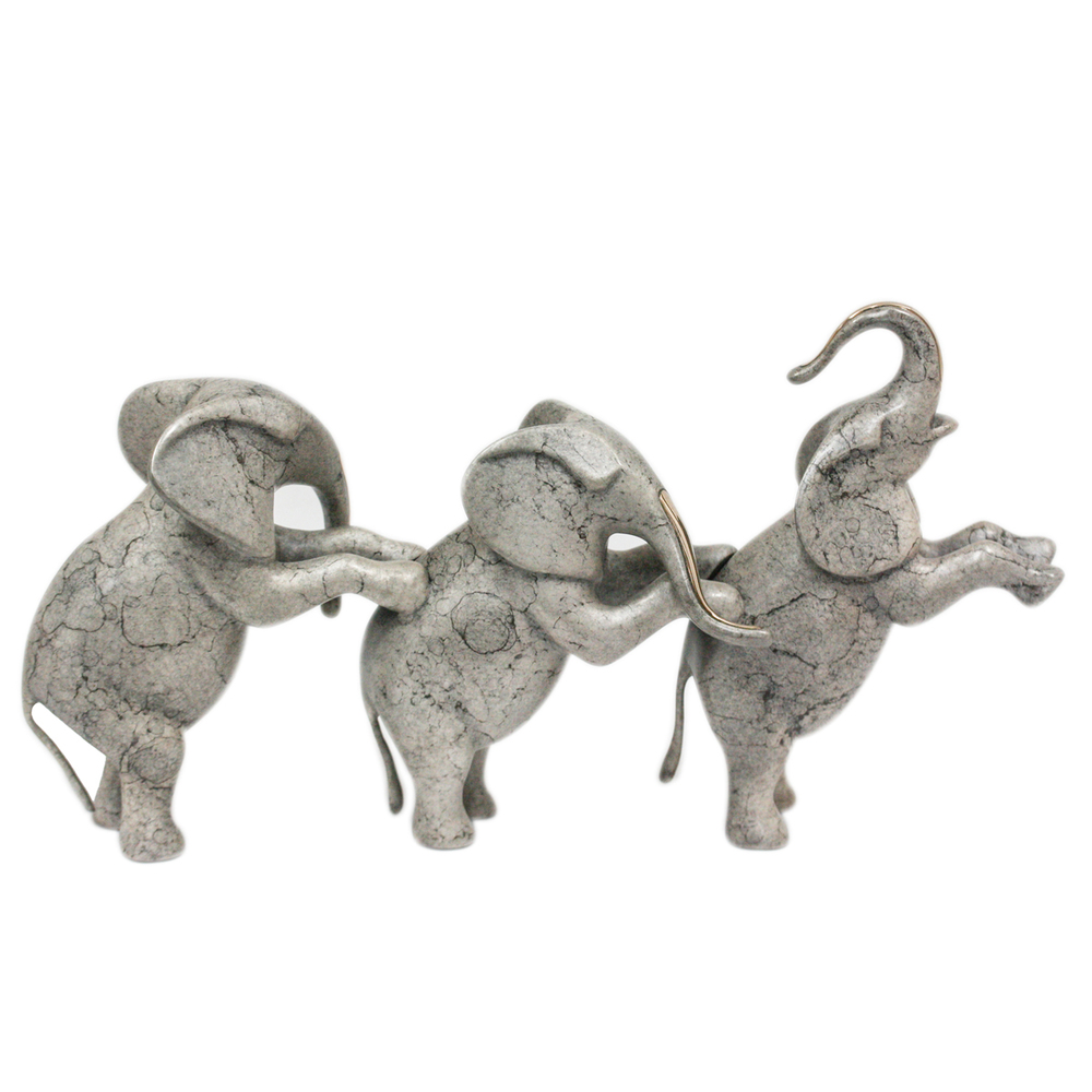 Loet Vanderveen - ELEPHANTS, STANDING SMALL (372) - BRONZE - 12.5 X 7 - These sculptures are bronze limited editions.
<br>
<br><a href="/[sculpture]/[available]-[patina]-[swatches]/">More than 30 patinas are available</a>. Available patinas are indicated as IN STOCK. Loet Vanderveen limited editions are always in strong demand and our stocked inventory sells quickly. Special orders are not being taken at this time.
<br>
<br>Allow a few weeks for your sculptures to arrive as each one is thoroughly prepared and packed in our warehouse. This includes fully customized crating and boxing for each piece. Your patience is appreciated during this process as we strive to ensure that your new artwork safely arrives.
<br>
<br>Shipping and Handling TBD