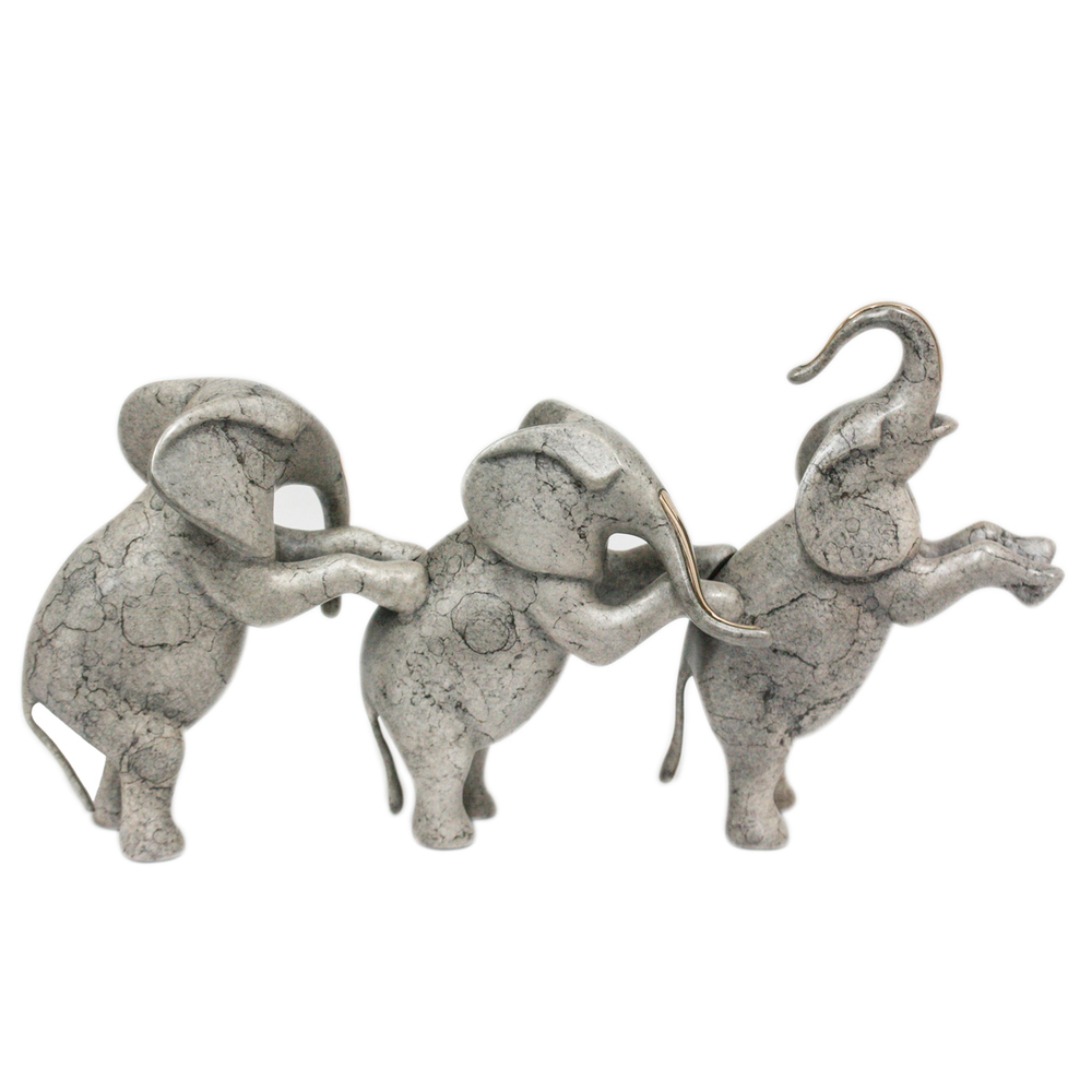 Loet Vanderveen - ELEPHANTS, STANDING SMALL (372) - BRONZE - 12.5 X 7 - Free Shipping Anywhere In The USA!
<br>
<br>These sculptures are bronze limited editions.
<br>
<br><a href="/[sculpture]/[available]-[patina]-[swatches]/">More than 30 patinas are available</a>. Available patinas are indicated as IN STOCK. Loet Vanderveen limited editions are always in strong demand and our stocked inventory sells quickly. Special orders are not being taken at this time.
<br>
<br>Allow a few weeks for your sculptures to arrive as each one is thoroughly prepared and packed in our warehouse. This includes fully customized crating and boxing for each piece. Your patience is appreciated during this process as we strive to ensure that your new artwork safely arrives.