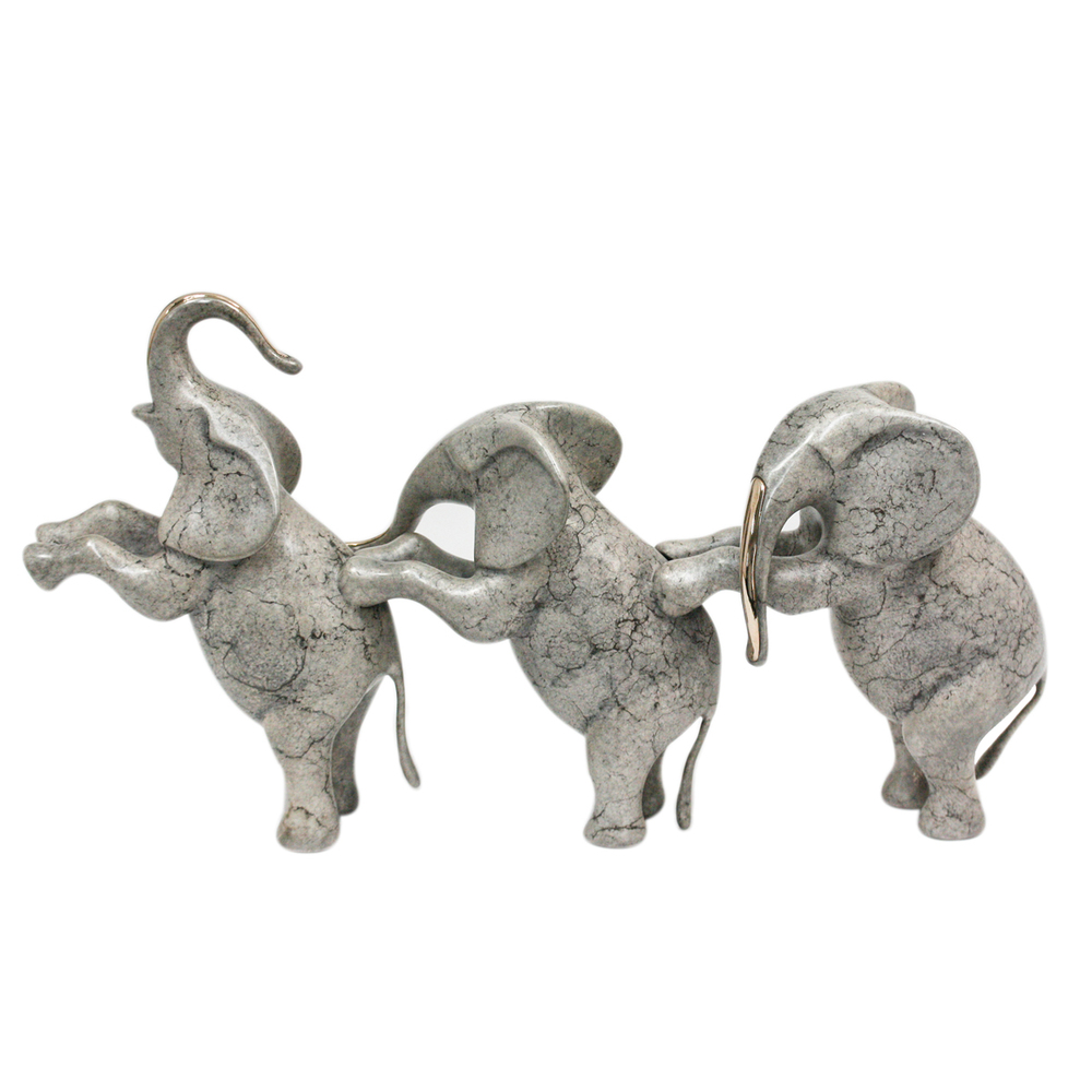 Loet Vanderveen - ELEPHANTS, STANDING SMALL (372) - BRONZE - 12.5 X 7 - Free Shipping Anywhere In The USA!
<br>
<br>These sculptures are bronze limited editions.
<br>
<br><a href="/[sculpture]/[available]-[patina]-[swatches]/">More than 30 patinas are available</a>. Available patinas are indicated as IN STOCK. Loet Vanderveen limited editions are always in strong demand and our stocked inventory sells quickly. Special orders are not being taken at this time.
<br>
<br>Allow a few weeks for your sculptures to arrive as each one is thoroughly prepared and packed in our warehouse. This includes fully customized crating and boxing for each piece. Your patience is appreciated during this process as we strive to ensure that your new artwork safely arrives.