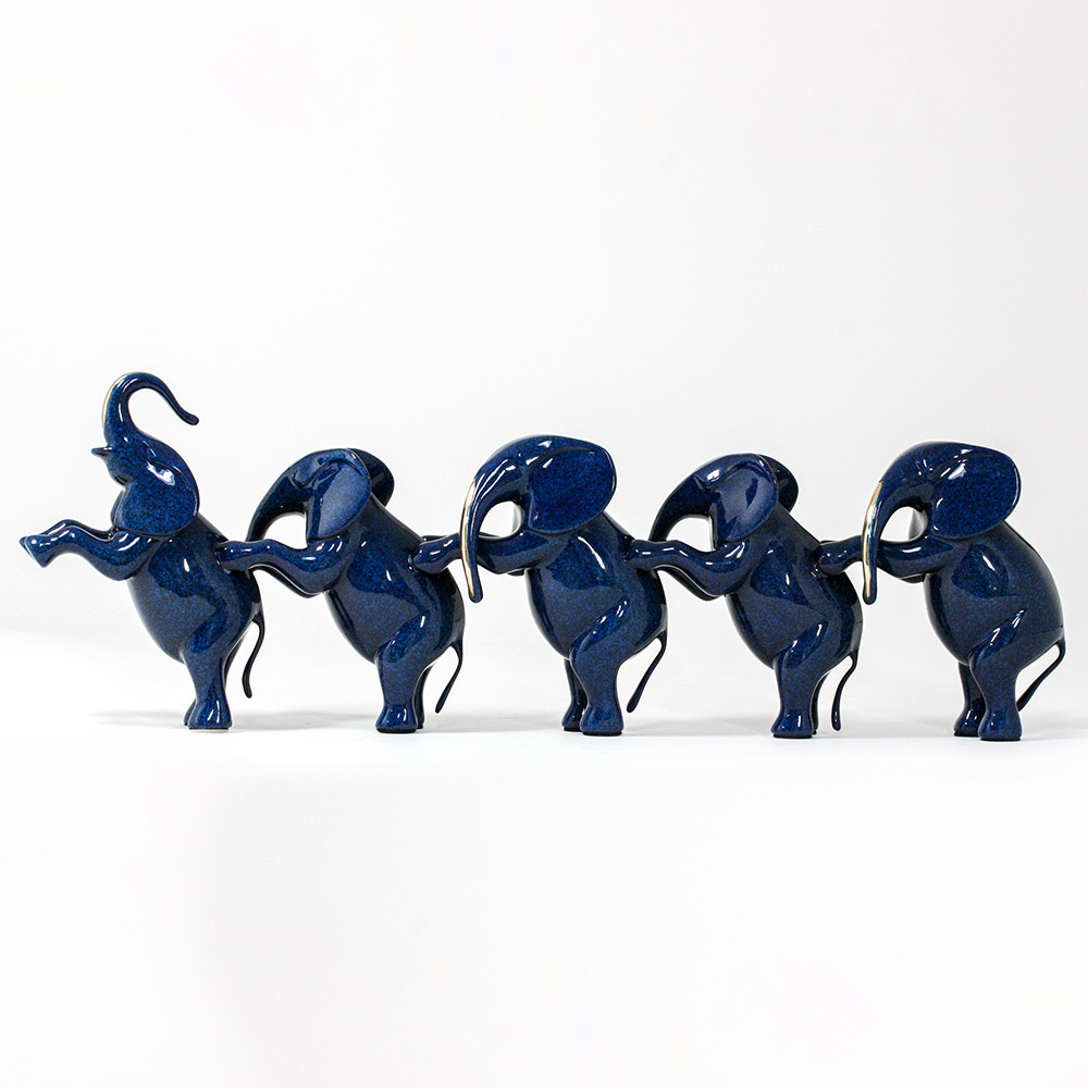 Loet Vanderveen - ELEPHANTS, STANDING LG (373) - BRONZE - 20 X 7 - These sculptures are bronze limited editions.
<br>
<br><a href="/[sculpture]/[available]-[patina]-[swatches]/">More than 30 patinas are available</a>. Available patinas are indicated as IN STOCK. Loet Vanderveen limited editions are always in strong demand and our stocked inventory sells quickly. Special orders are not being taken at this time.
<br>
<br>Allow a few weeks for your sculptures to arrive as each one is thoroughly prepared and packed in our warehouse. This includes fully customized crating and boxing for each piece. Your patience is appreciated during this process as we strive to ensure that your new artwork safely arrives.
<br>
<br>Shipping and Handling TBD