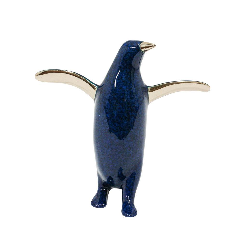 Loet Vanderveen - PENGUIN, CLASSIC (376) - BRONZE - 5.5 X 5.5 - These sculptures are bronze limited editions.
<br>
<br><a href="/[sculpture]/[available]-[patina]-[swatches]/">More than 30 patinas are available</a>. Available patinas are indicated as IN STOCK. Loet Vanderveen limited editions are always in strong demand and our stocked inventory sells quickly. Special orders are not being taken at this time.
<br>
<br>Allow a few weeks for your sculptures to arrive as each one is thoroughly prepared and packed in our warehouse. This includes fully customized crating and boxing for each piece. Your patience is appreciated during this process as we strive to ensure that your new artwork safely arrives.
<br>
<br>Shipping and Handling TBD